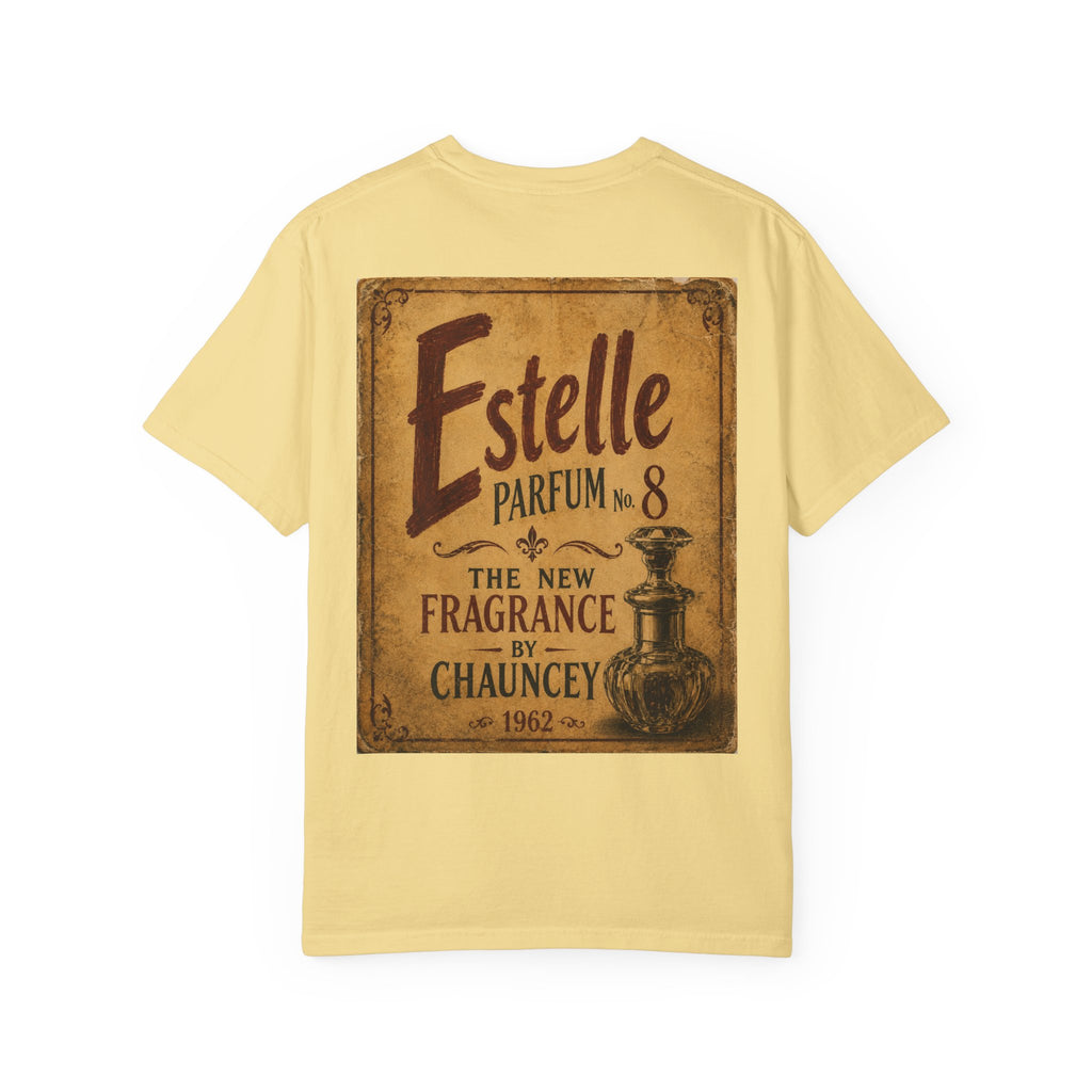 Moodland Studios Retro T-Shirt - Vintage 'Estelle Parfum No. 8' Graphic Tee