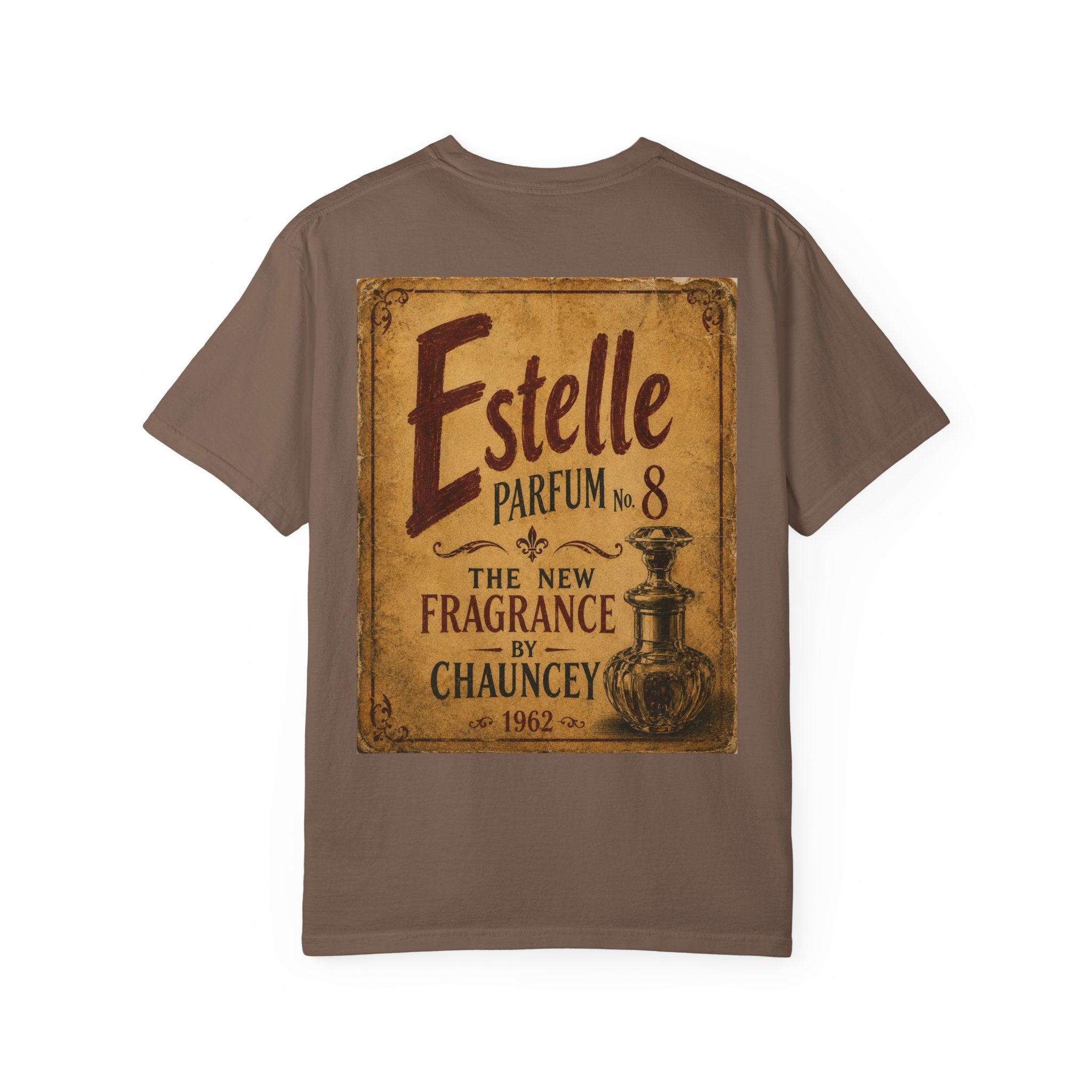 Moodland Studios Retro T-Shirt - Vintage 'Estelle Parfum No. 8' Graphic Tee
