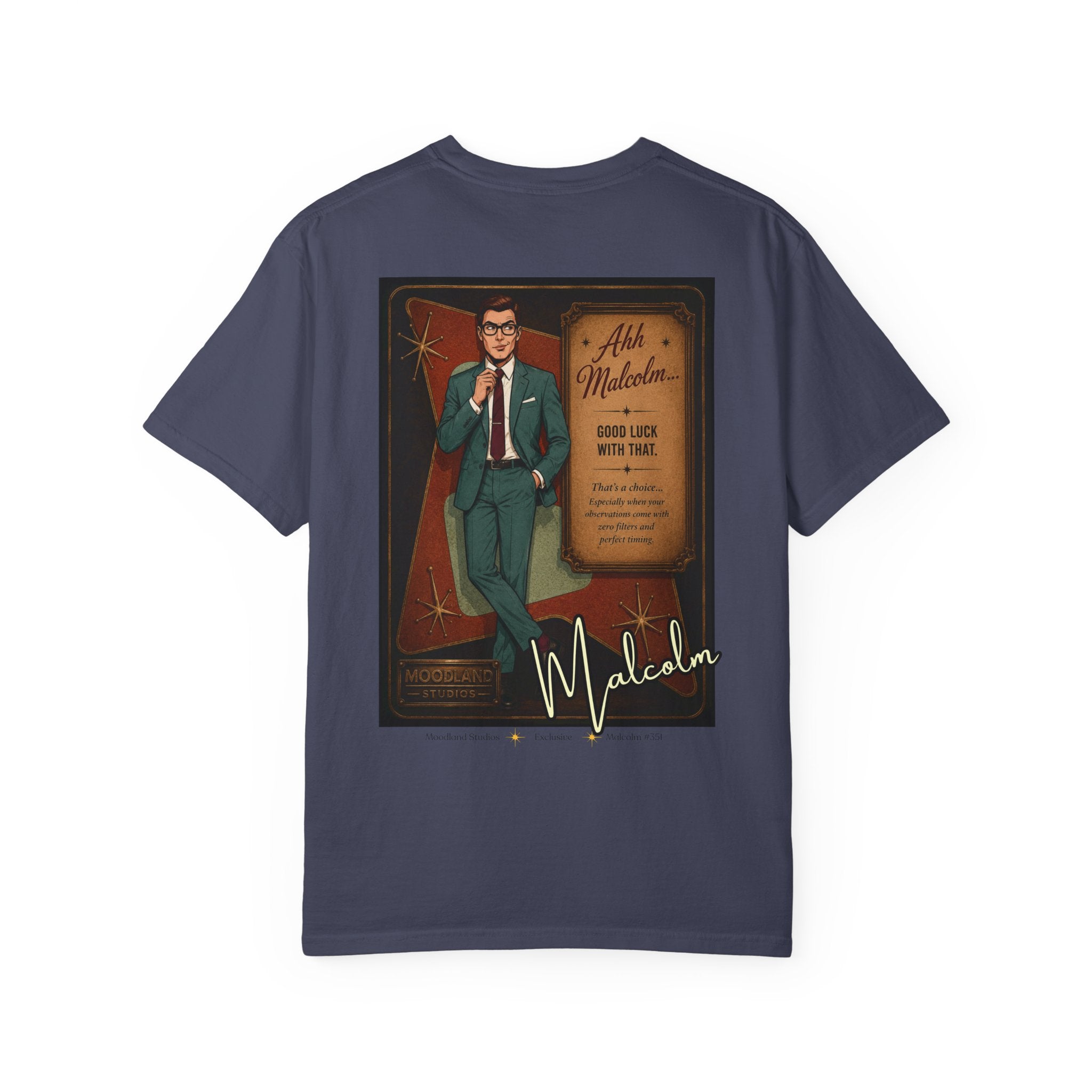 Moodland Studios Malcolm Retro T-Shirt - Vintage Studio Poster Tee