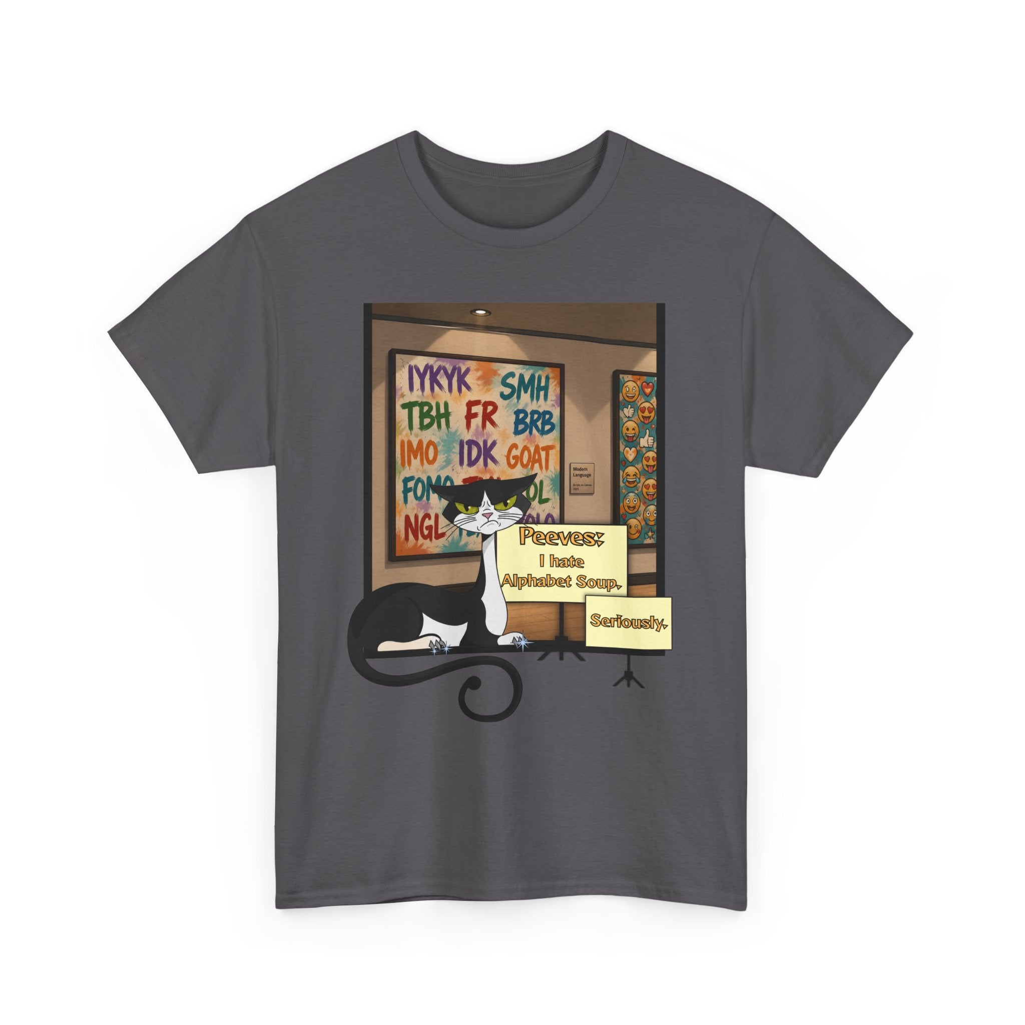 Peeves: Alphabet Soup T-Shirt — Museum Curator Graphic Tee