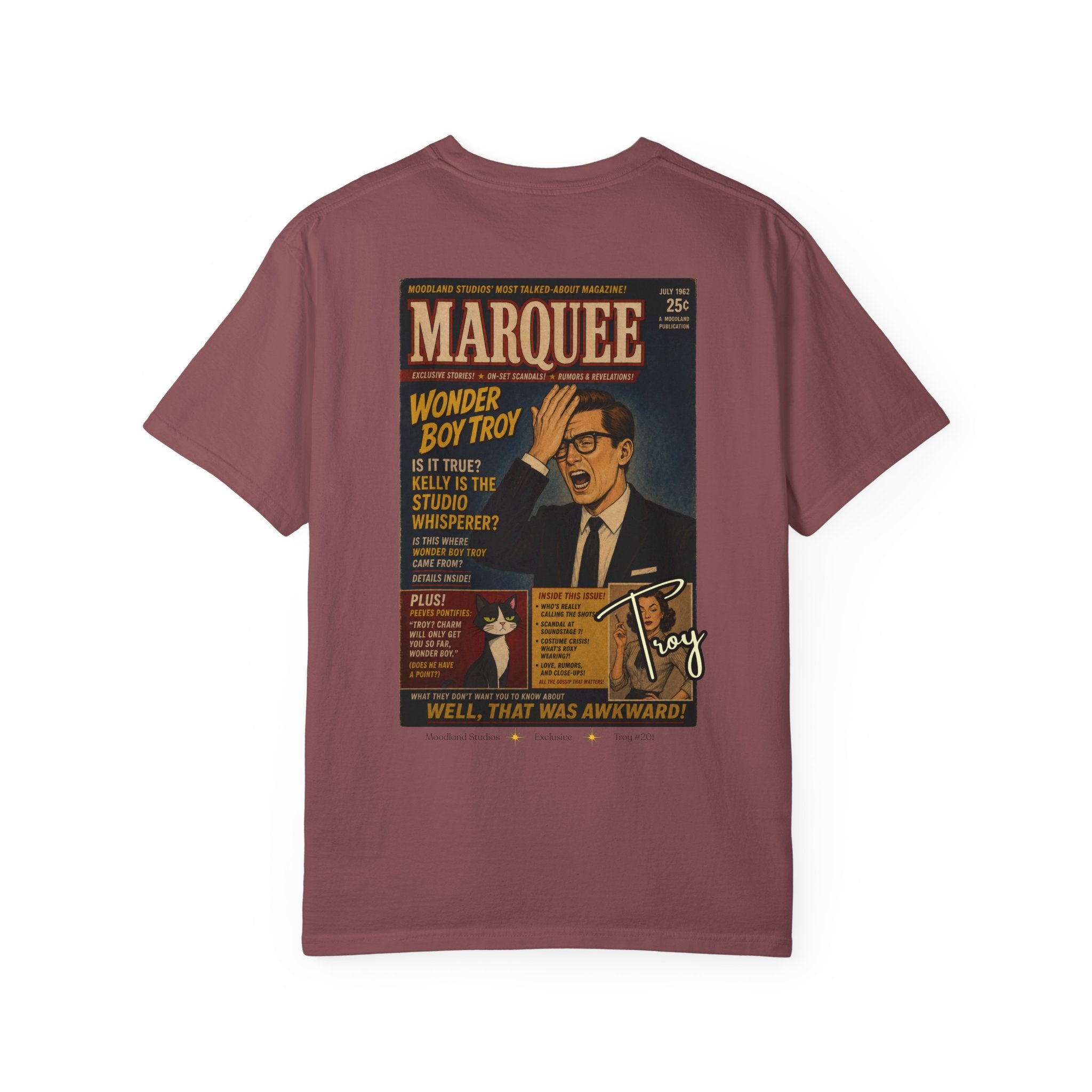 Moodland Studios Marquee Retro T-Shirt  —  Vintage Wonder Boy Troy Poster Tee