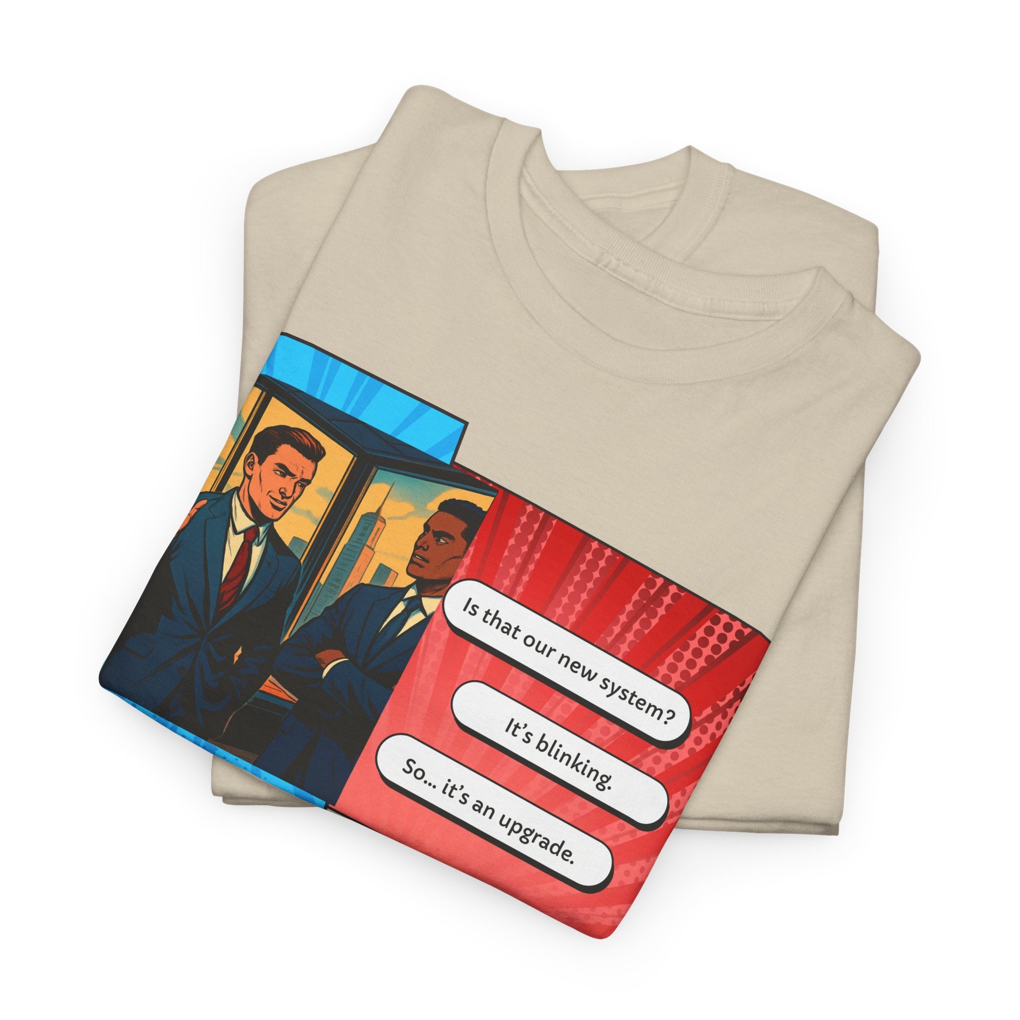 Retro Tech Graphic Tee — “No, it’s my original” Conversation Bubble Design