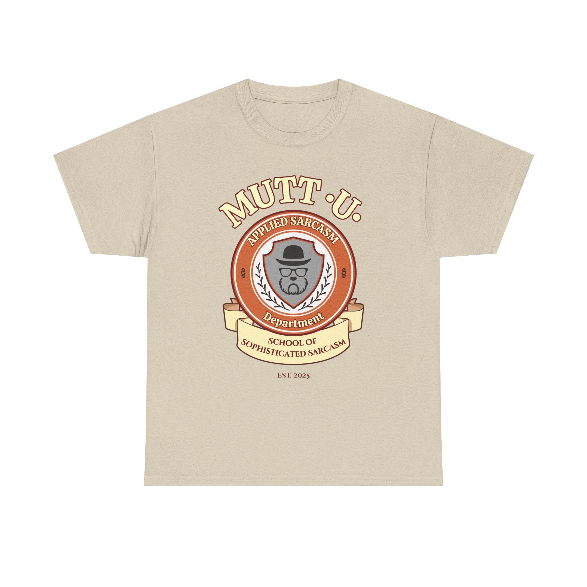 Mutt U Campus T-Shirt  —  School of Sophisticated Sarcasm Mutt Logo Graphic Tee