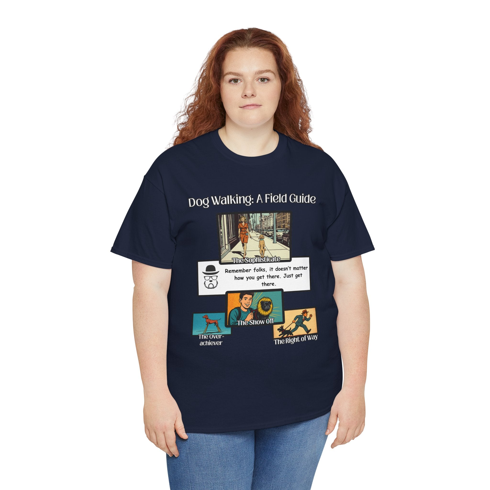 Dog Walking Guide — "Dog Walking: A Field Guide" Illustrated Graphic Tee