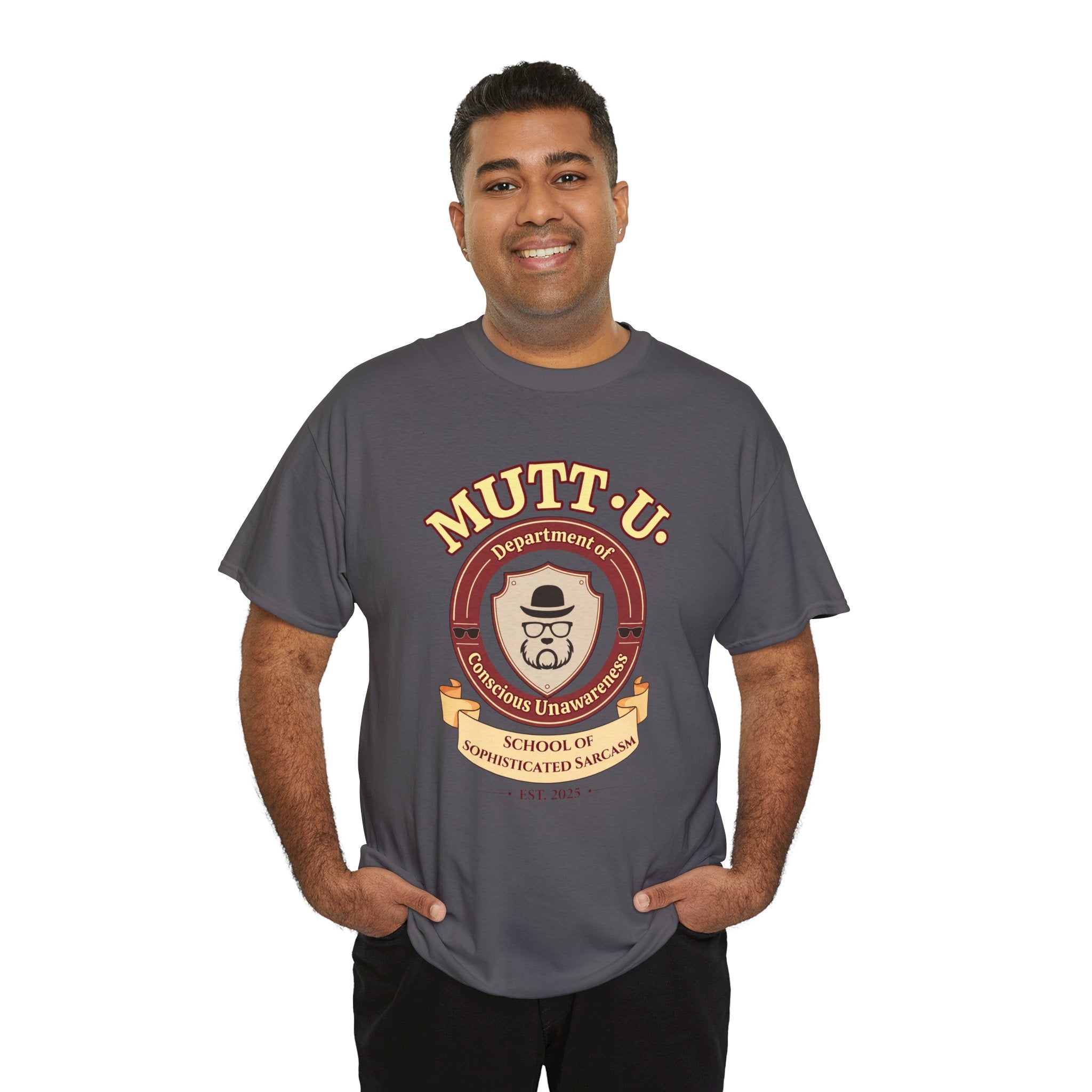 Mutt U Campus T-Shirt - Dept of Conscious Unawareness Mutt Logo Graphic Tee