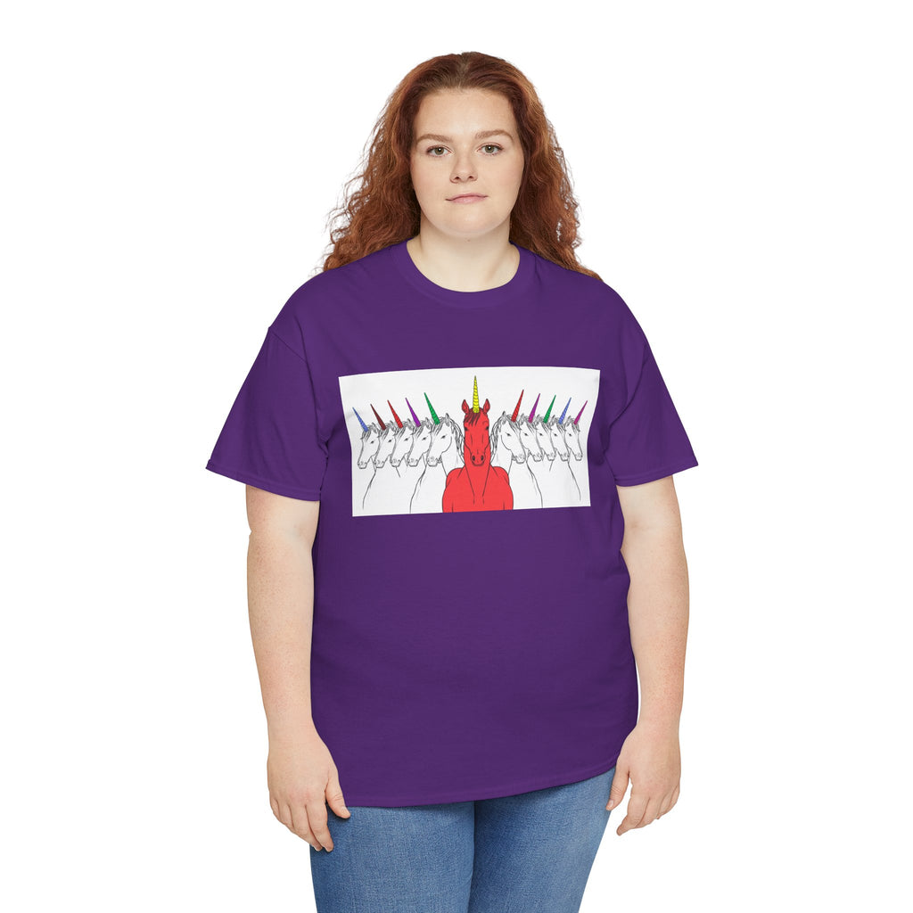 Magical Unicorn Parade Unisex Heavy Cotton Tee