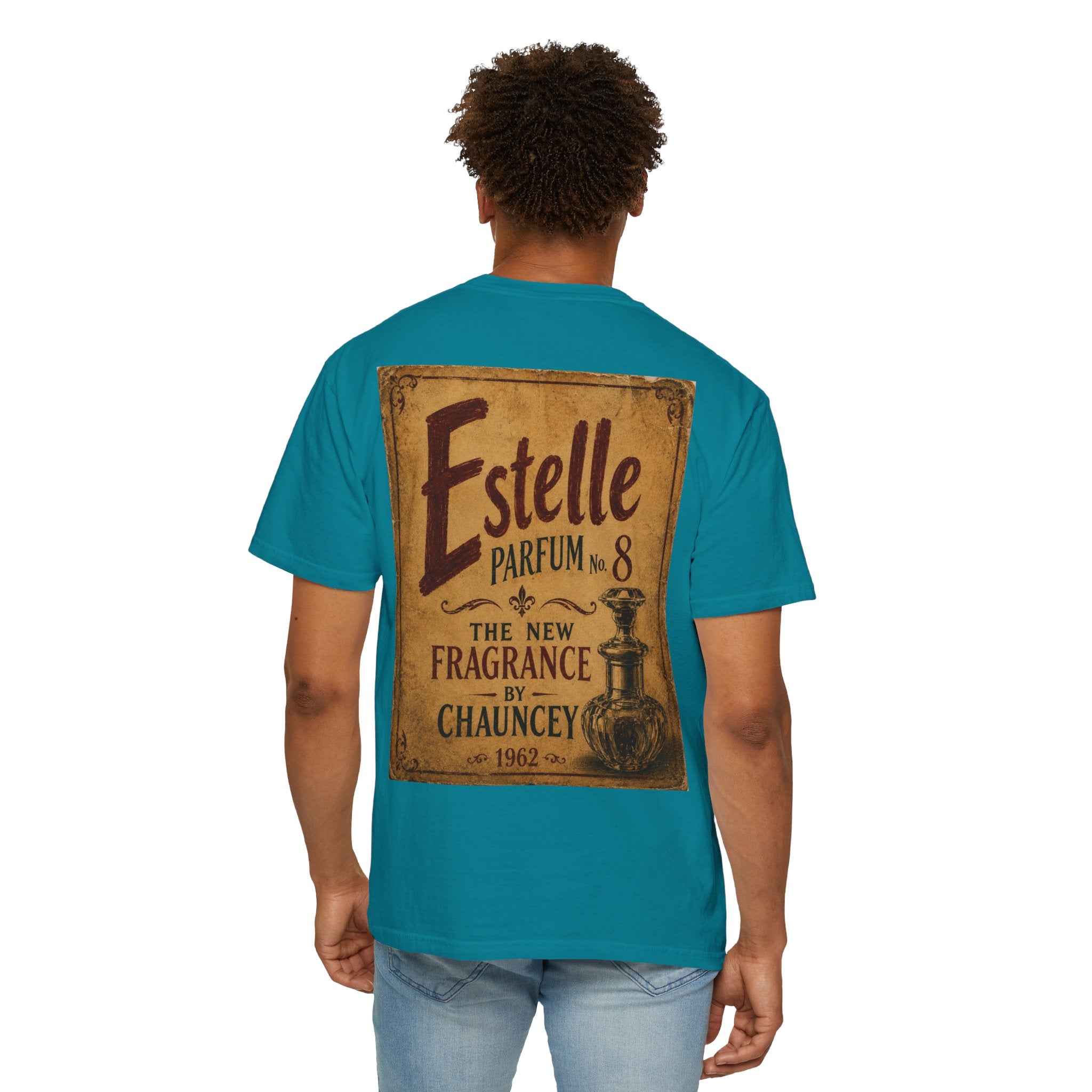 Moodland Studios Retro T-Shirt - Vintage 'Estelle Parfum No. 8' Graphic Tee