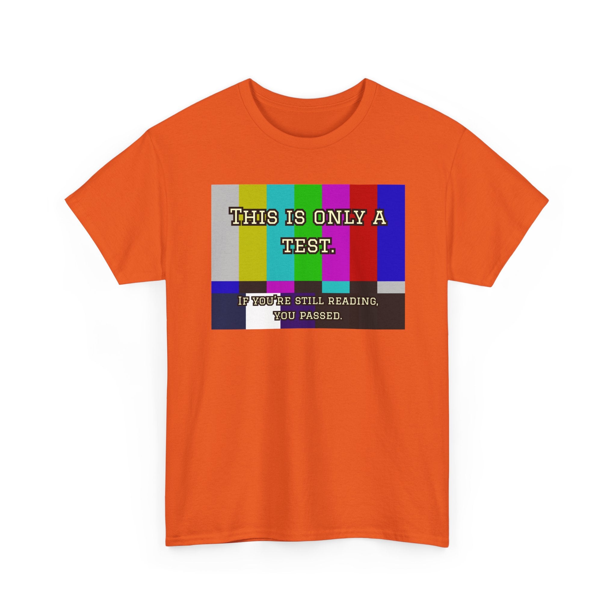 TV Test Pattern Retro T‑Shirt — This Is Only a Test Graphic Tee