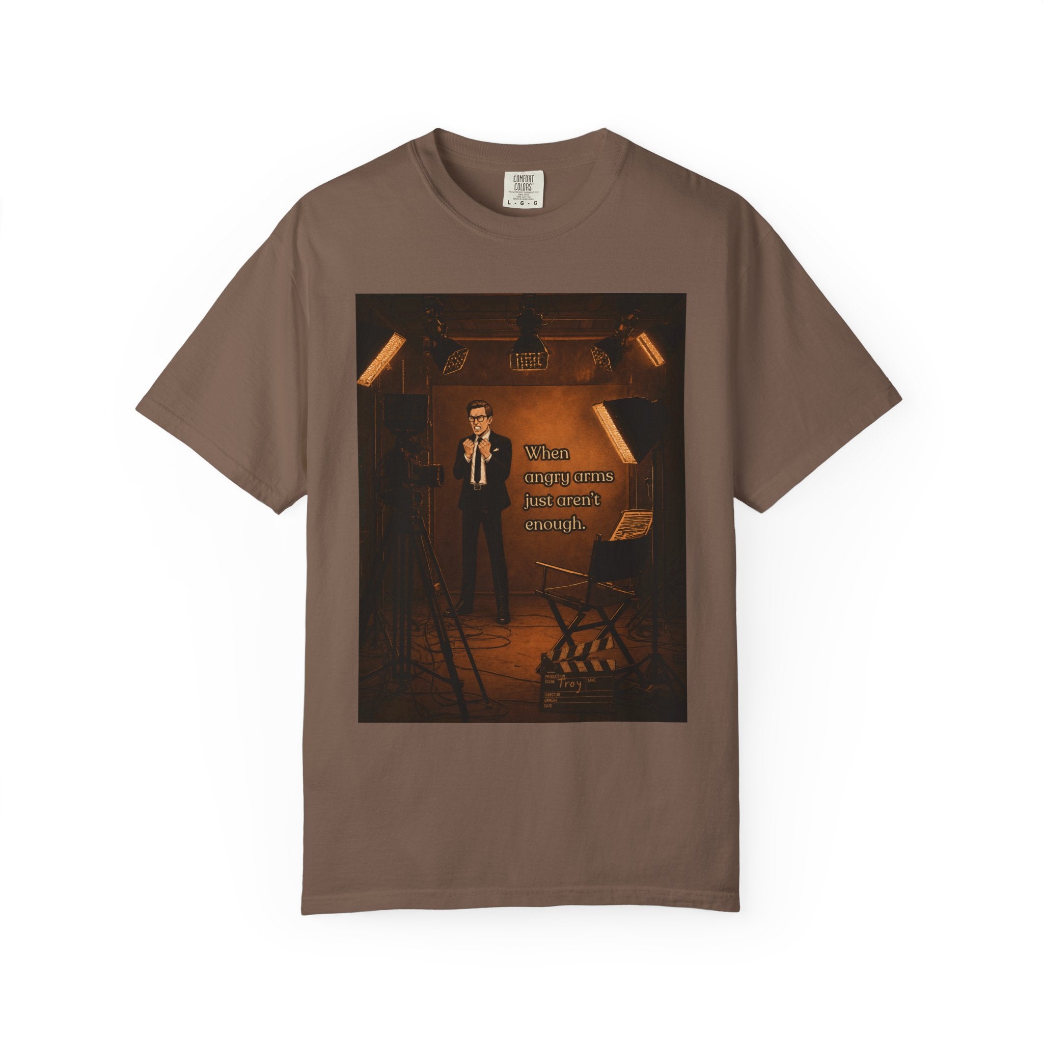 Troy's Angry Arms Retro T-Shirt — Vintage Style Graphic Tee
