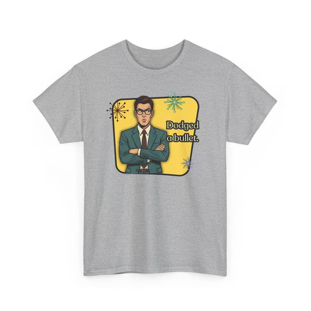 Dodged A Bullet Retro T‑Shirt — Vintage Style Graphic Tee
