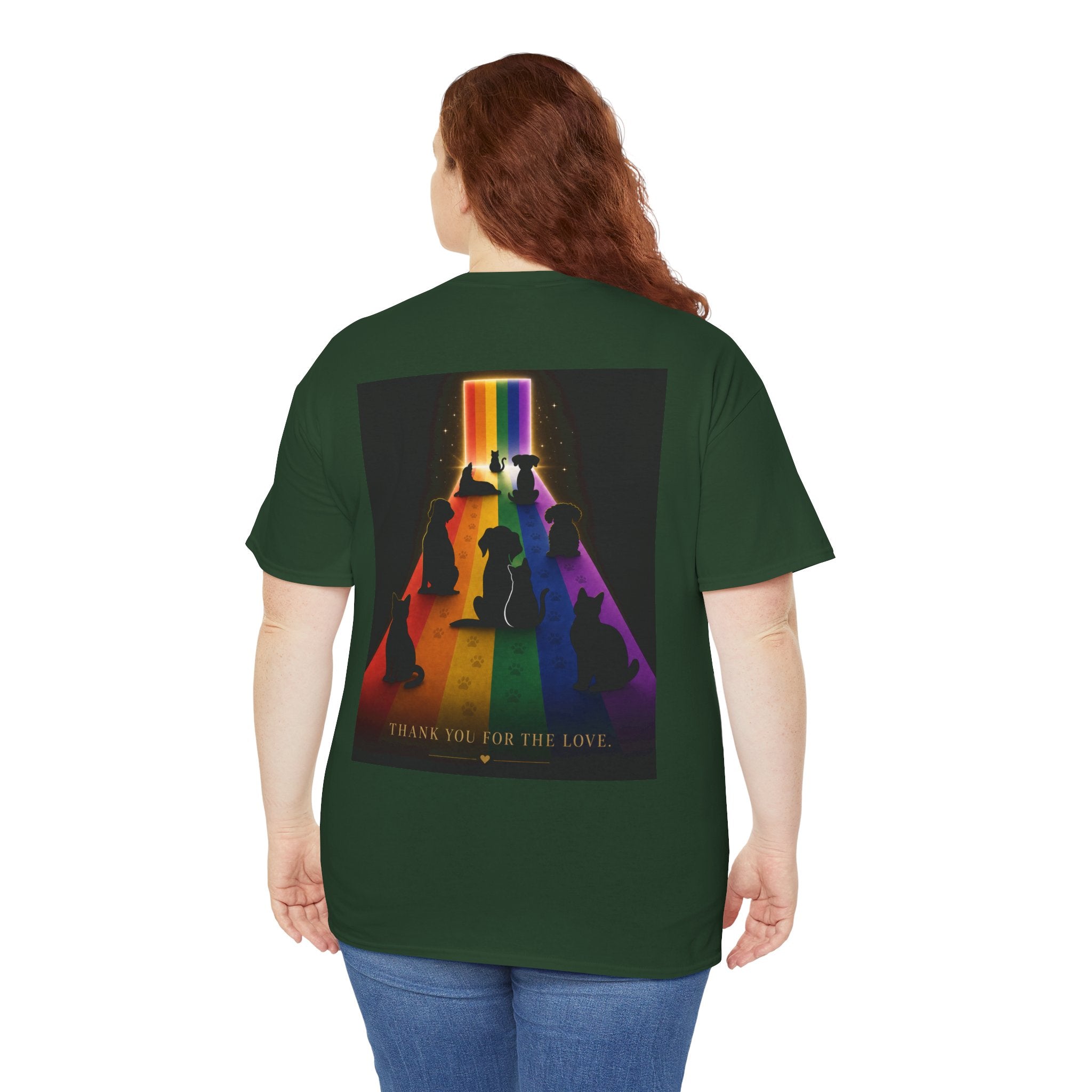 Rainbow Bridge Tribute Graphic Tee— Thank You For the Love