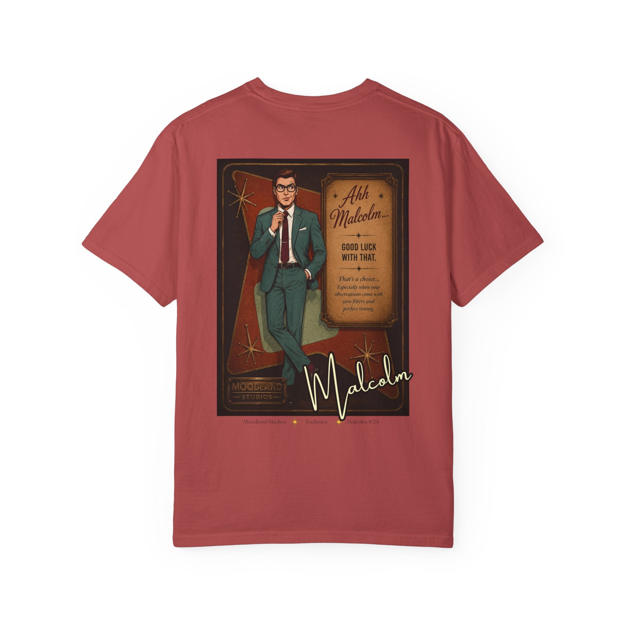 Moodland Studios Malcolm Retro T-Shirt - Vintage Studio Poster Tee