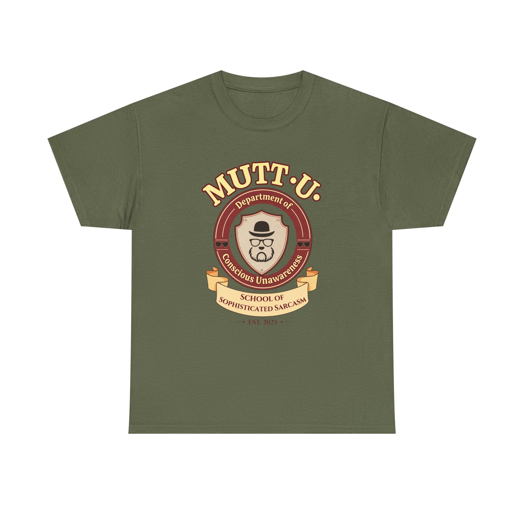 Mutt U Campus T-Shirt - Dept of Conscious Unawareness Mutt Logo Graphic Tee