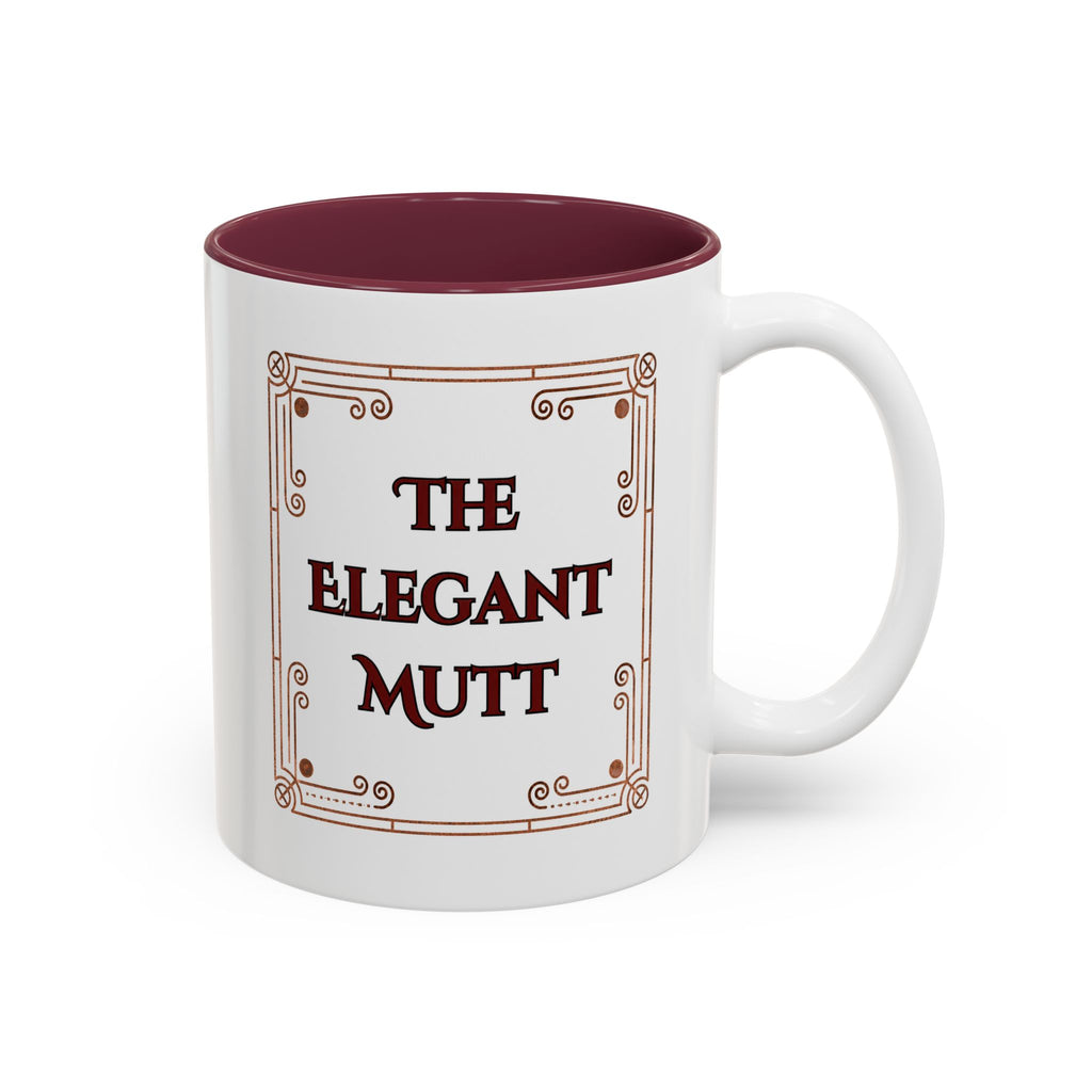 Motivational Vintage Quote Mug — Two-Tone Accent Coffee Cup (11oz/15oz)