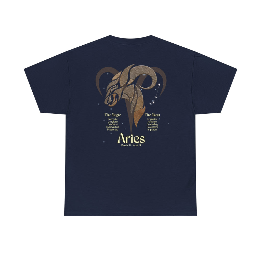 The Zodiac Society Astrology T‑Shirt — Aries Graphic Tee