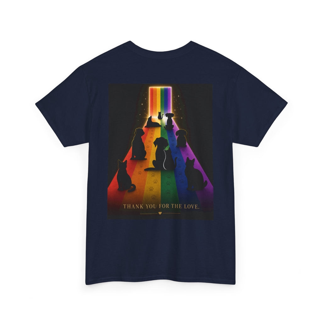 Rainbow Bridge Tribute Graphic Tee— Thank You For the Love