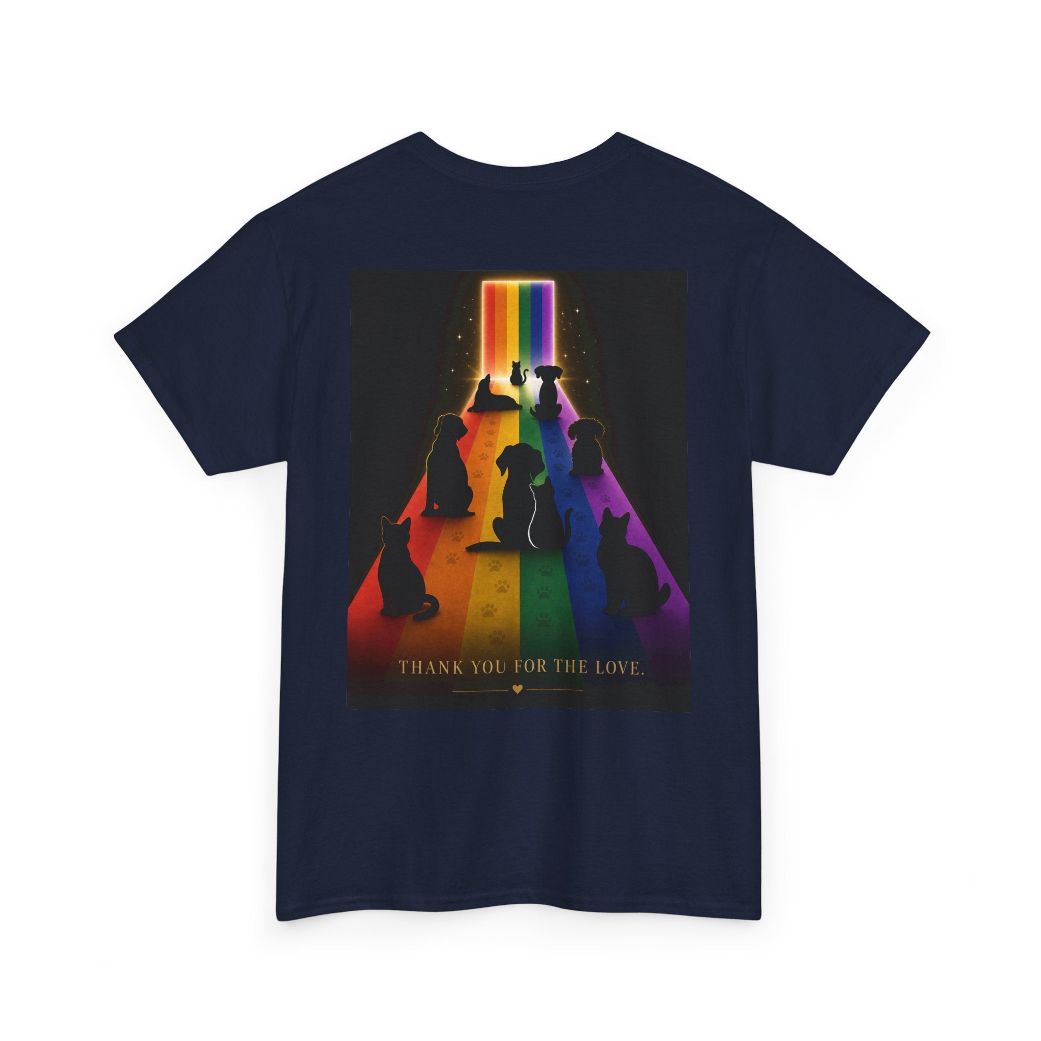 Rainbow Bridge Tribute Graphic Tee— Thank You For the Love