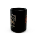 Sagittarius Black Constellation Mug — Zodiac Society Coffee Cup (15oz)