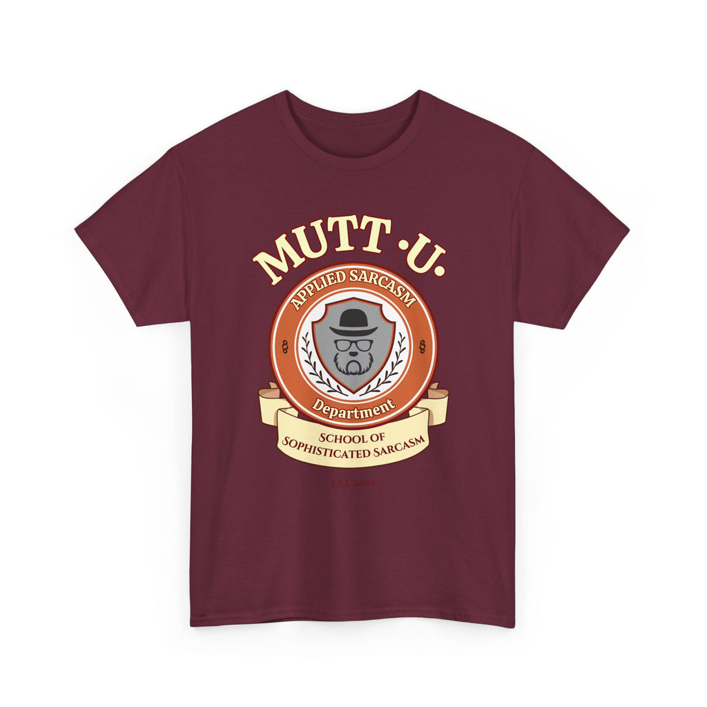 Mutt U Campus T-Shirt  —  School of Sophisticated Sarcasm Mutt Logo Graphic Tee