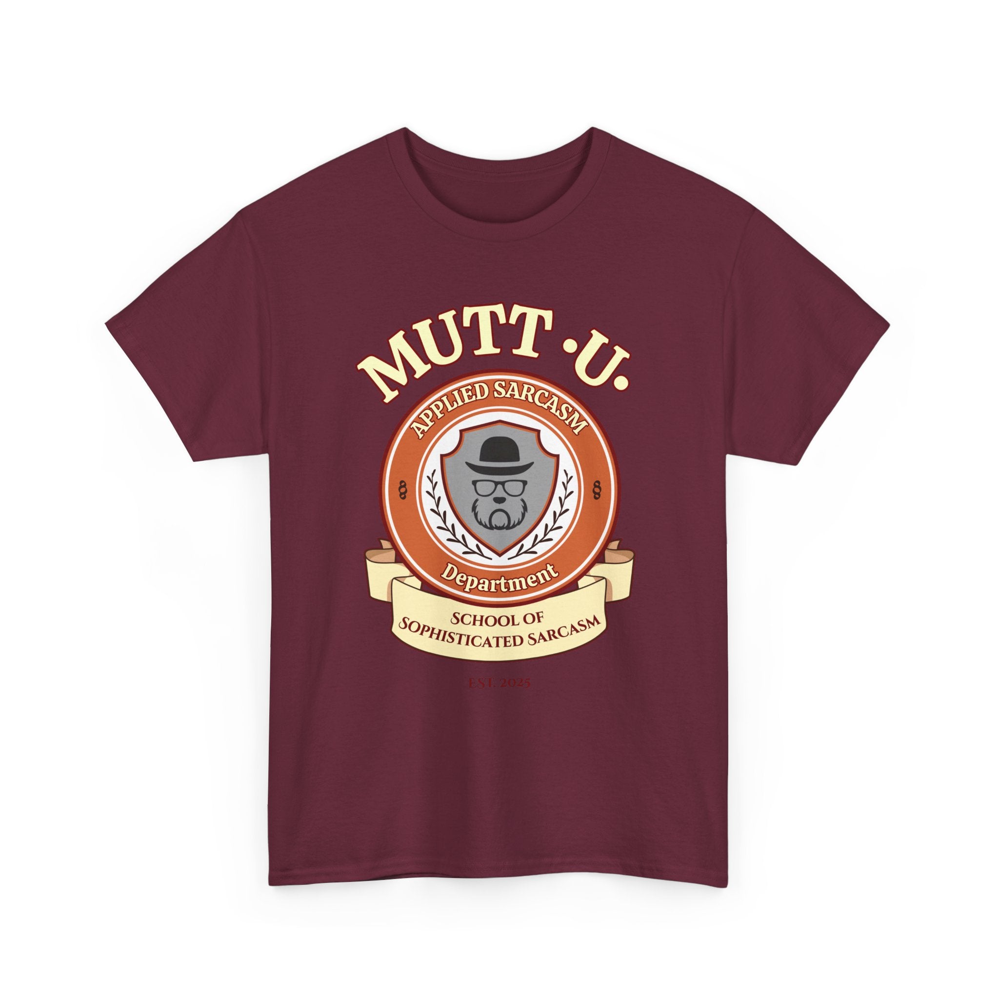 Mutt U Campus T-Shirt  —  School of Sophisticated Sarcasm Mutt Logo Graphic Tee