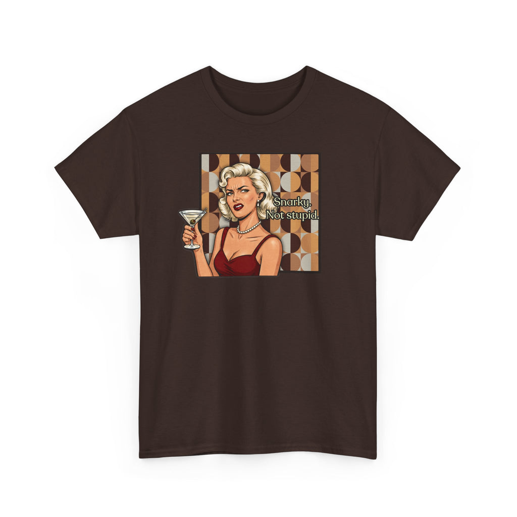 Snarky. Not Stupid. Retro T-Shirt — Vintage Style Mood Swings Graphic Tee