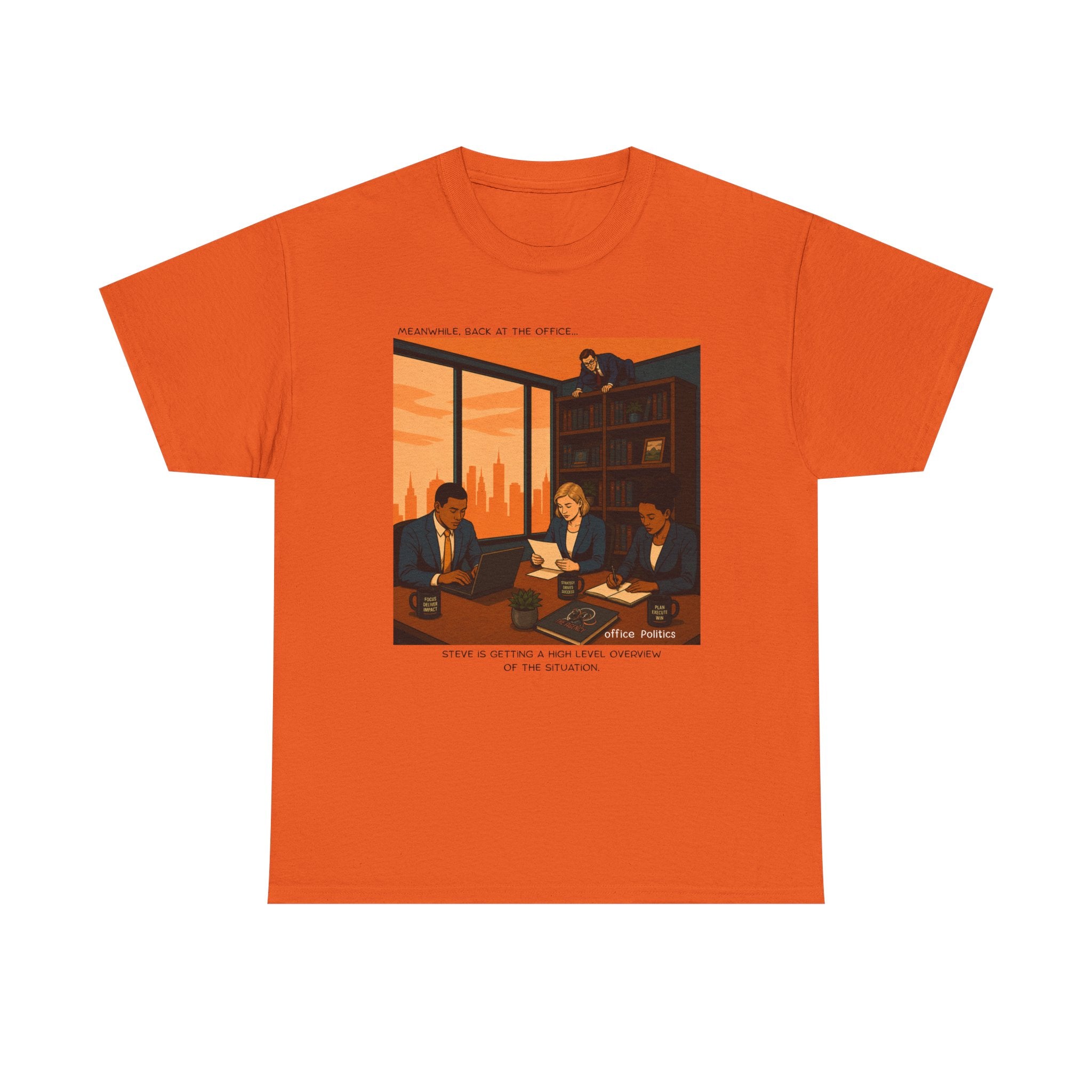 office Politics Retro T-Shirt — Steve's Overview Vintage Style Graphic Tee