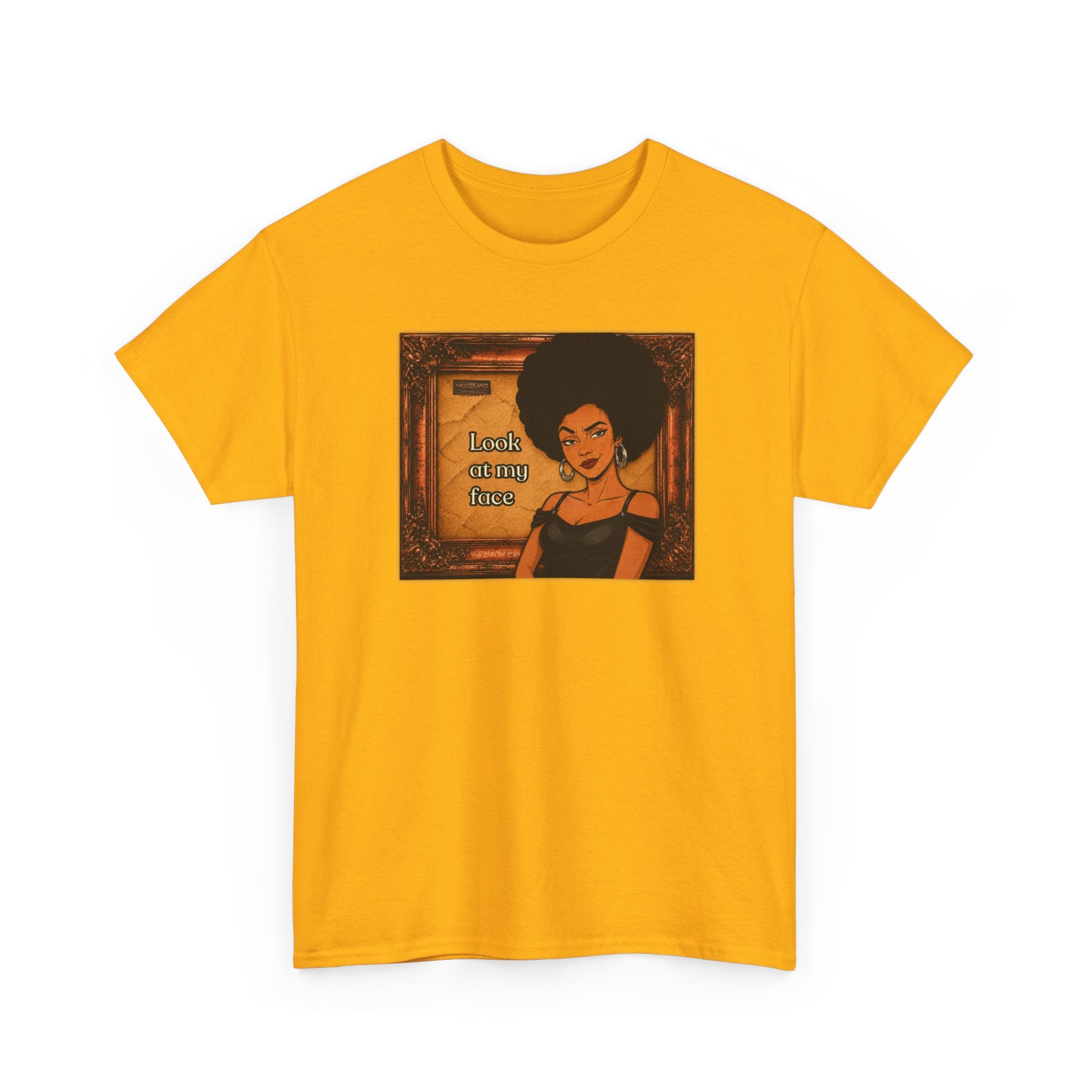 Look at My Face Retro T-Shirt — Vintage Style Sheila Mood Graphic Tee