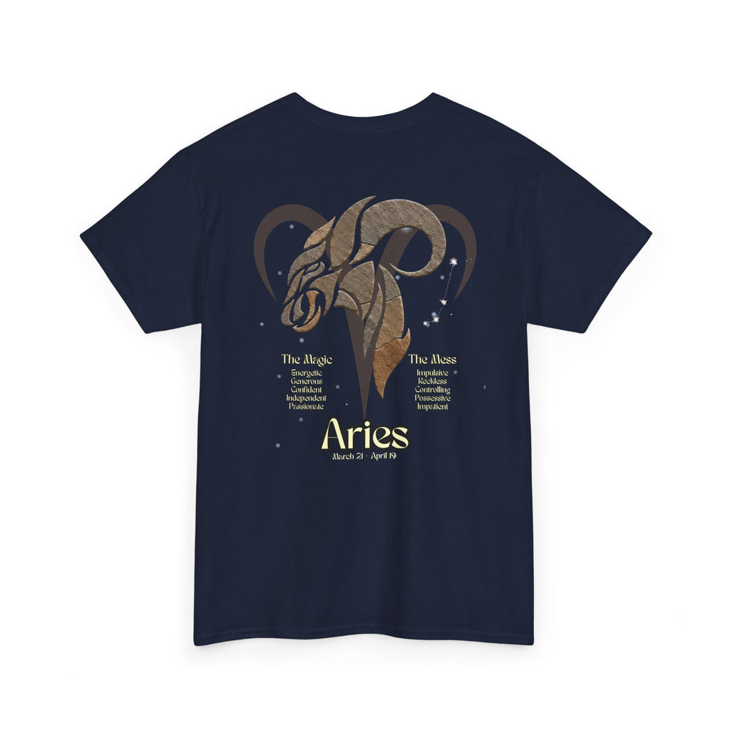 The Zodiac Society Astrology T‑Shirt — Aries Graphic Tee