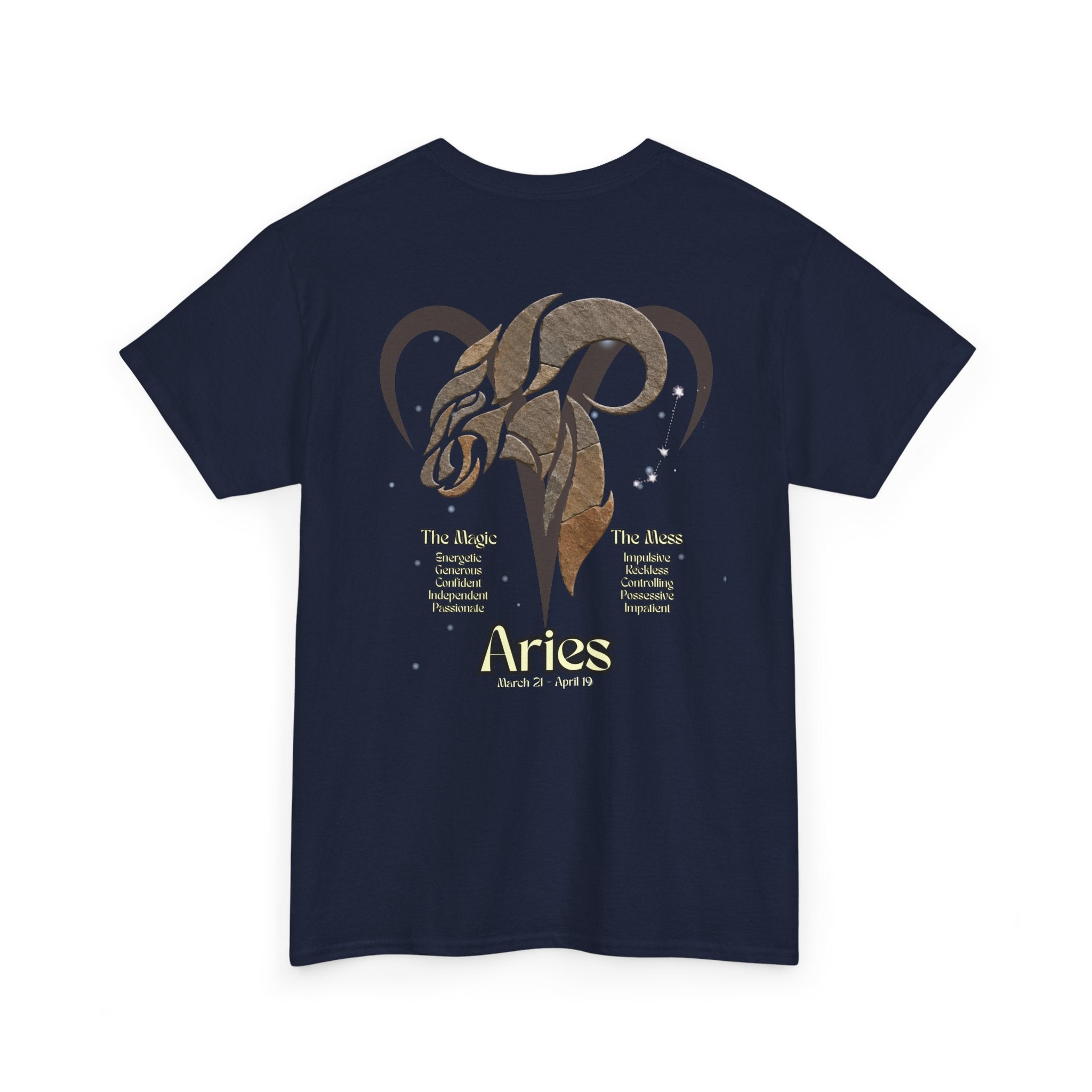 The Zodiac Society Astrology T‑Shirt — Aries Graphic Tee