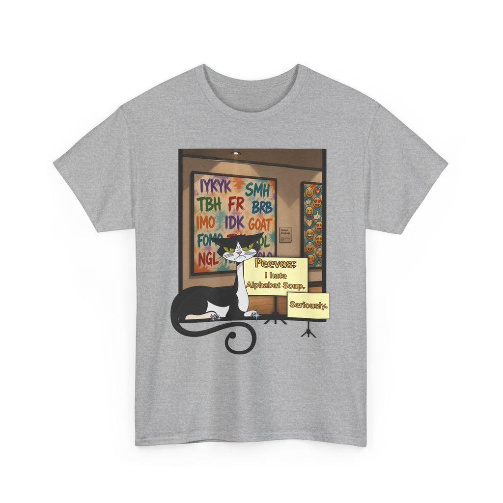 Peeves: Alphabet Soup T-Shirt — Museum Curator Graphic Tee