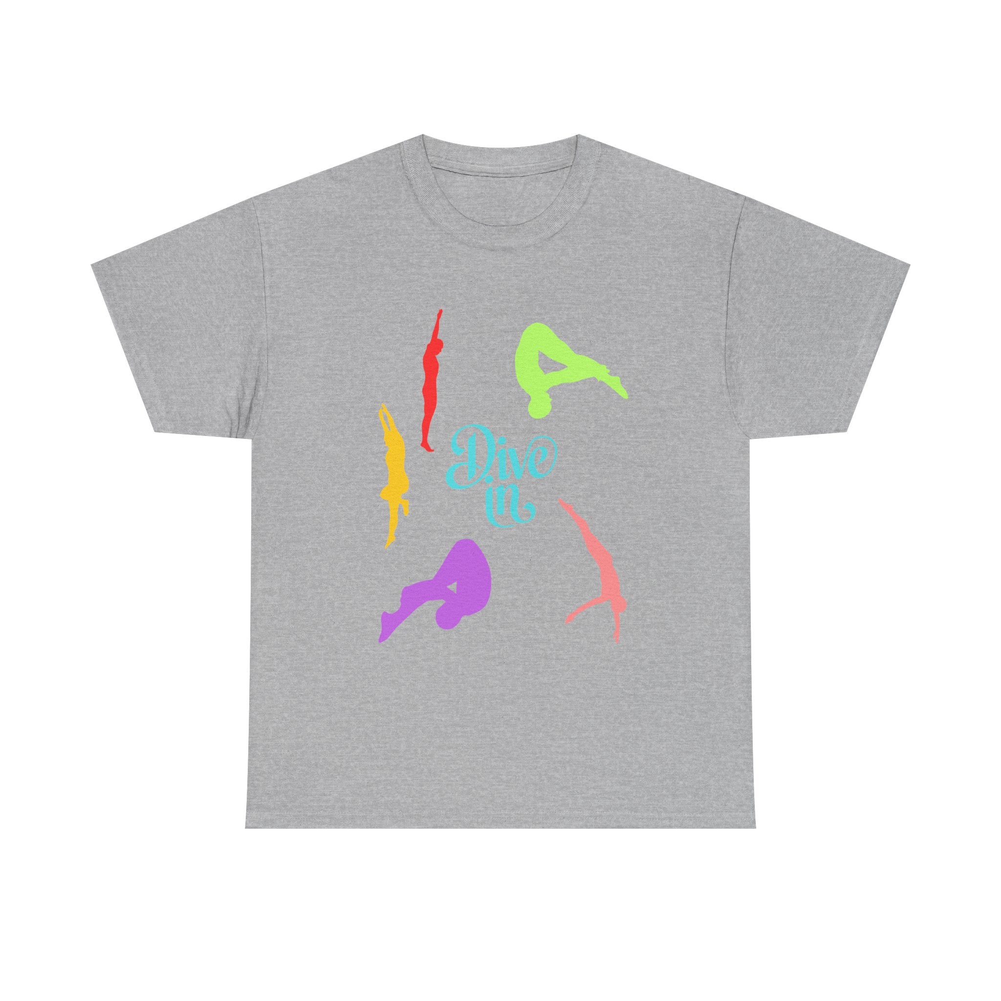 Colorful Dive In Unisex Heavy Cotton Tee