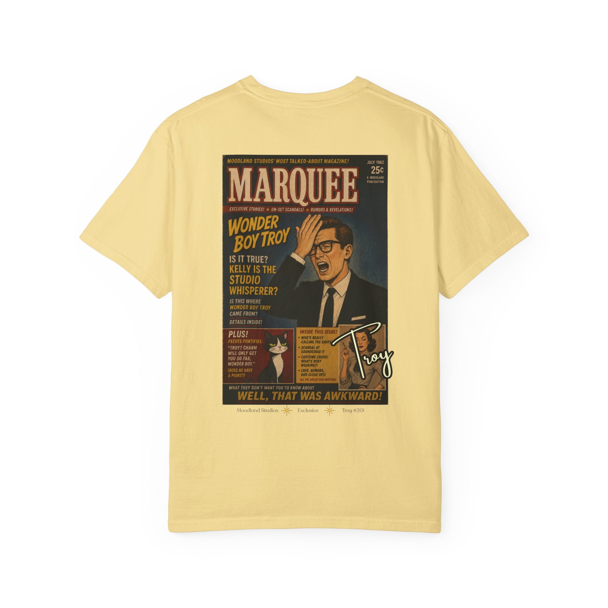 Moodland Studios Marquee Retro T-Shirt  —  Vintage Wonder Boy Troy Poster Tee