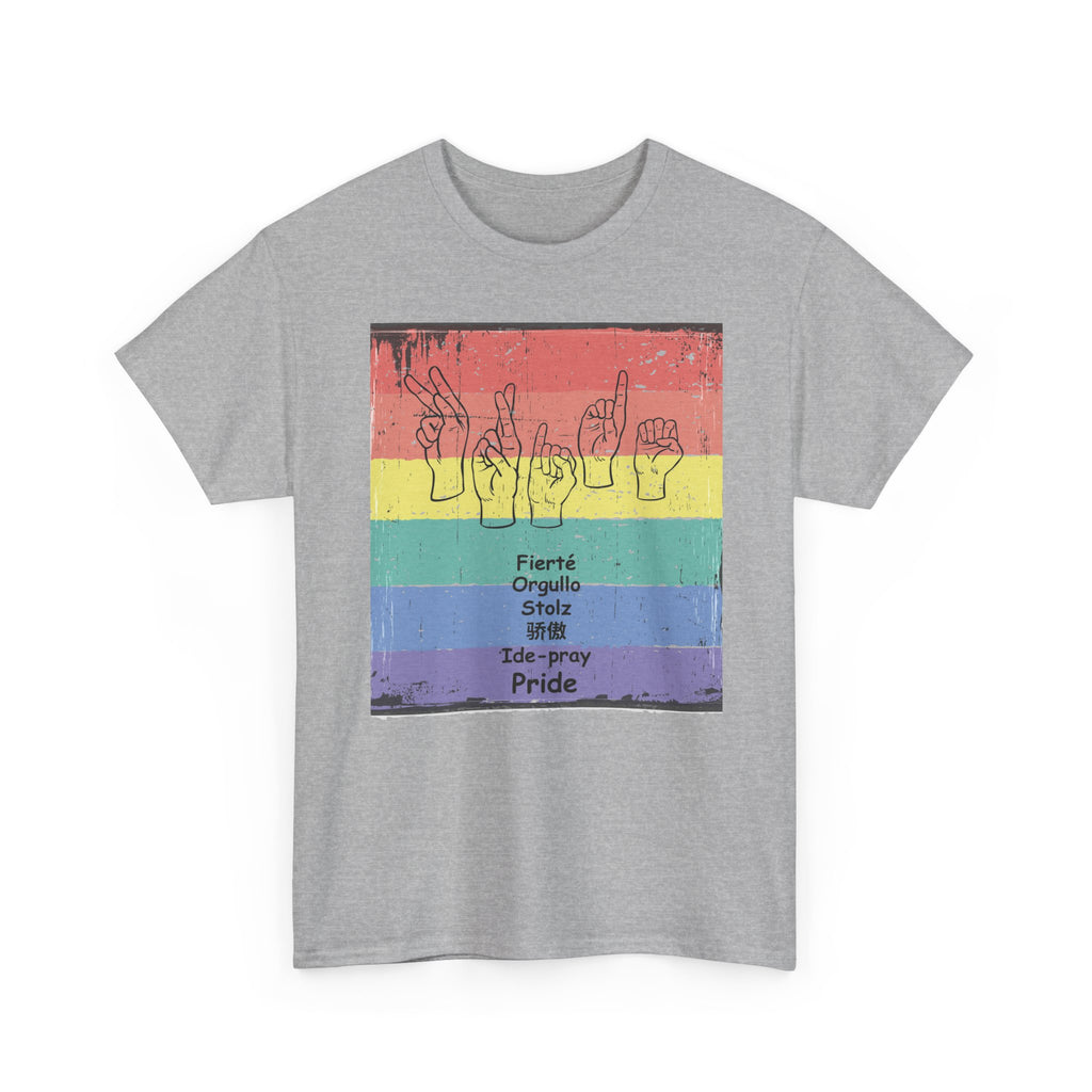 Pride Language - Rainbow Graphic Tee