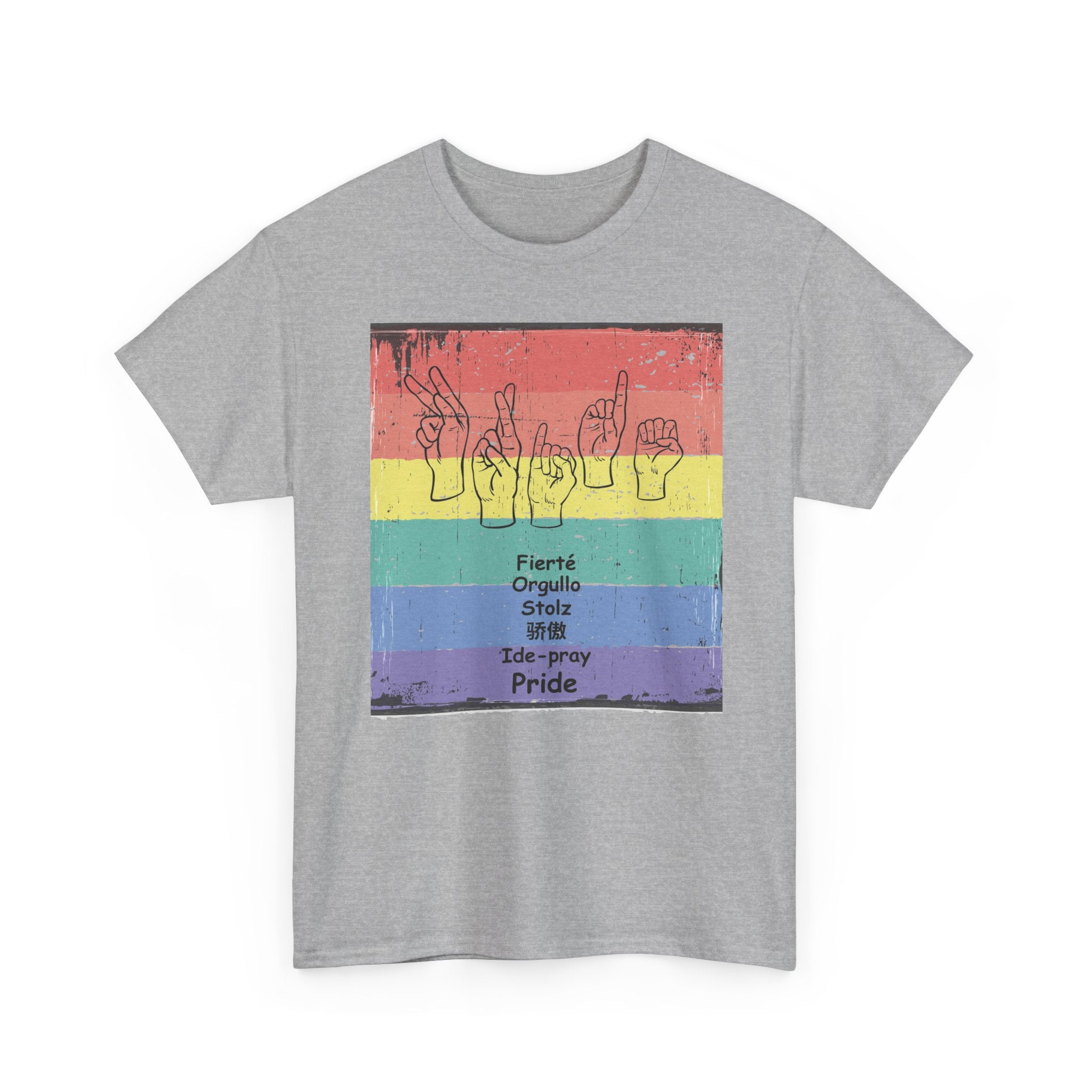 Pride Language - Rainbow Graphic Tee