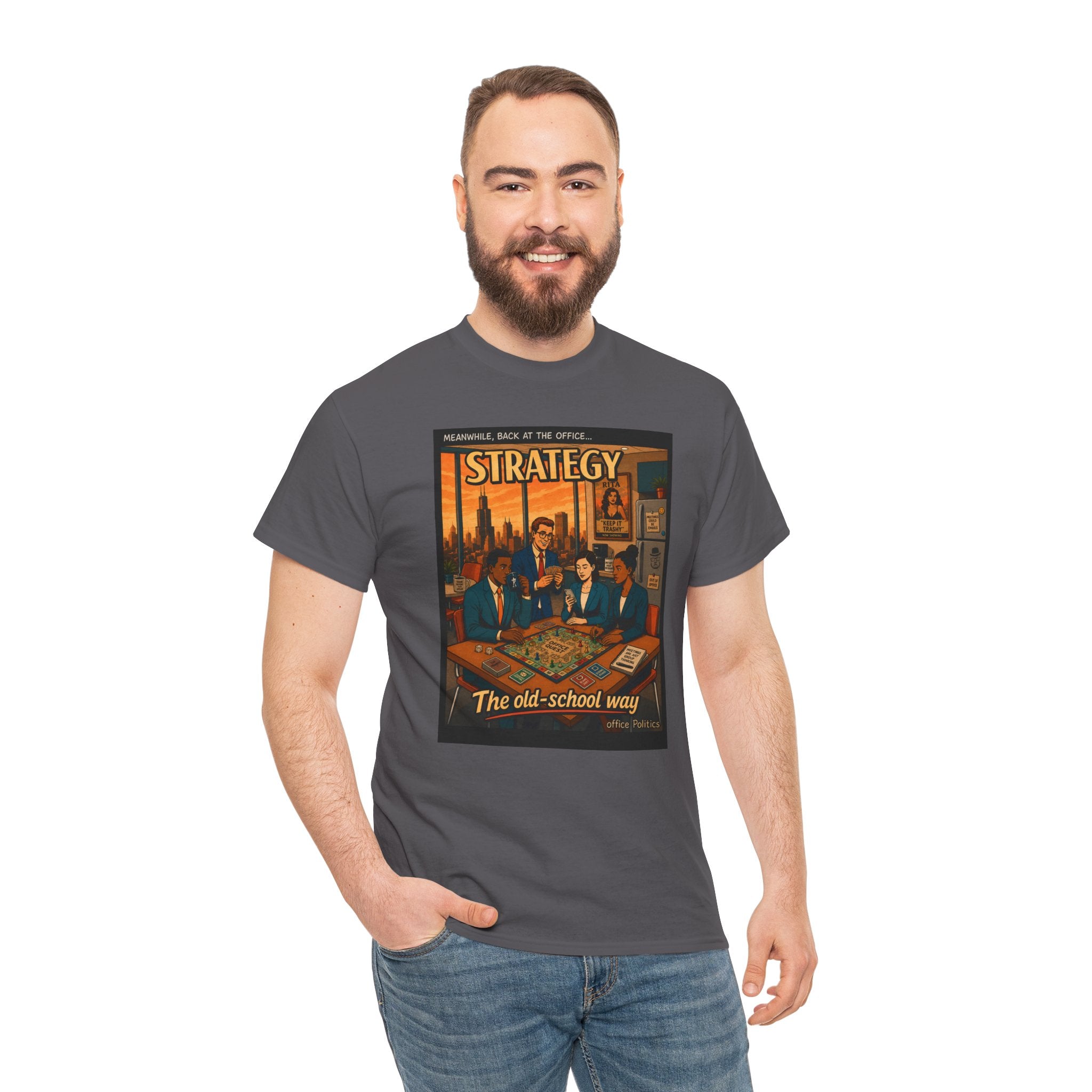 Strategy Retro T-Shirt — office Politics Graphic Tee
