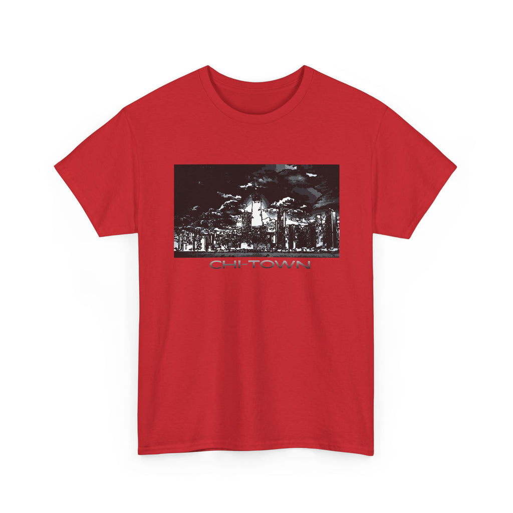 Chi-Town Skyline Tee — Chicago Night Cityscape T-Shirt