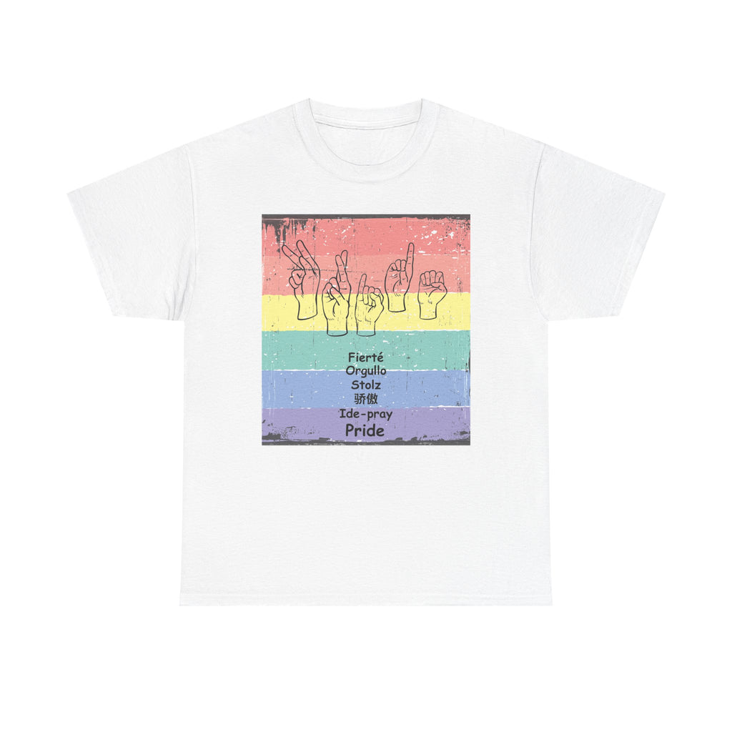 Pride Language - Rainbow Graphic Tee