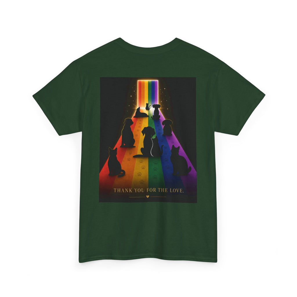 Rainbow Bridge Tribute Graphic Tee— Thank You For the Love