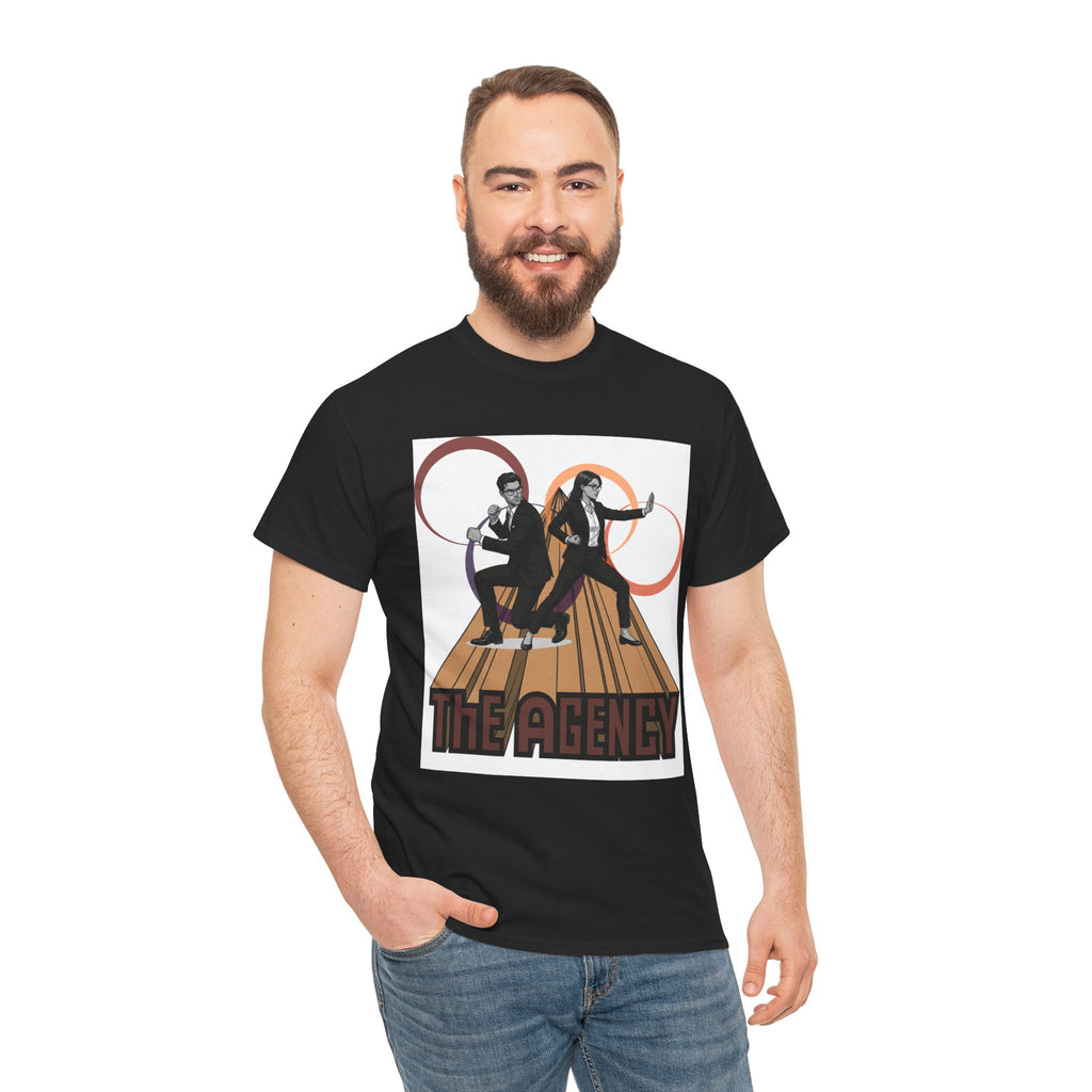 The Agency Graphic Tee — Retro Duo Vintage Poster Design