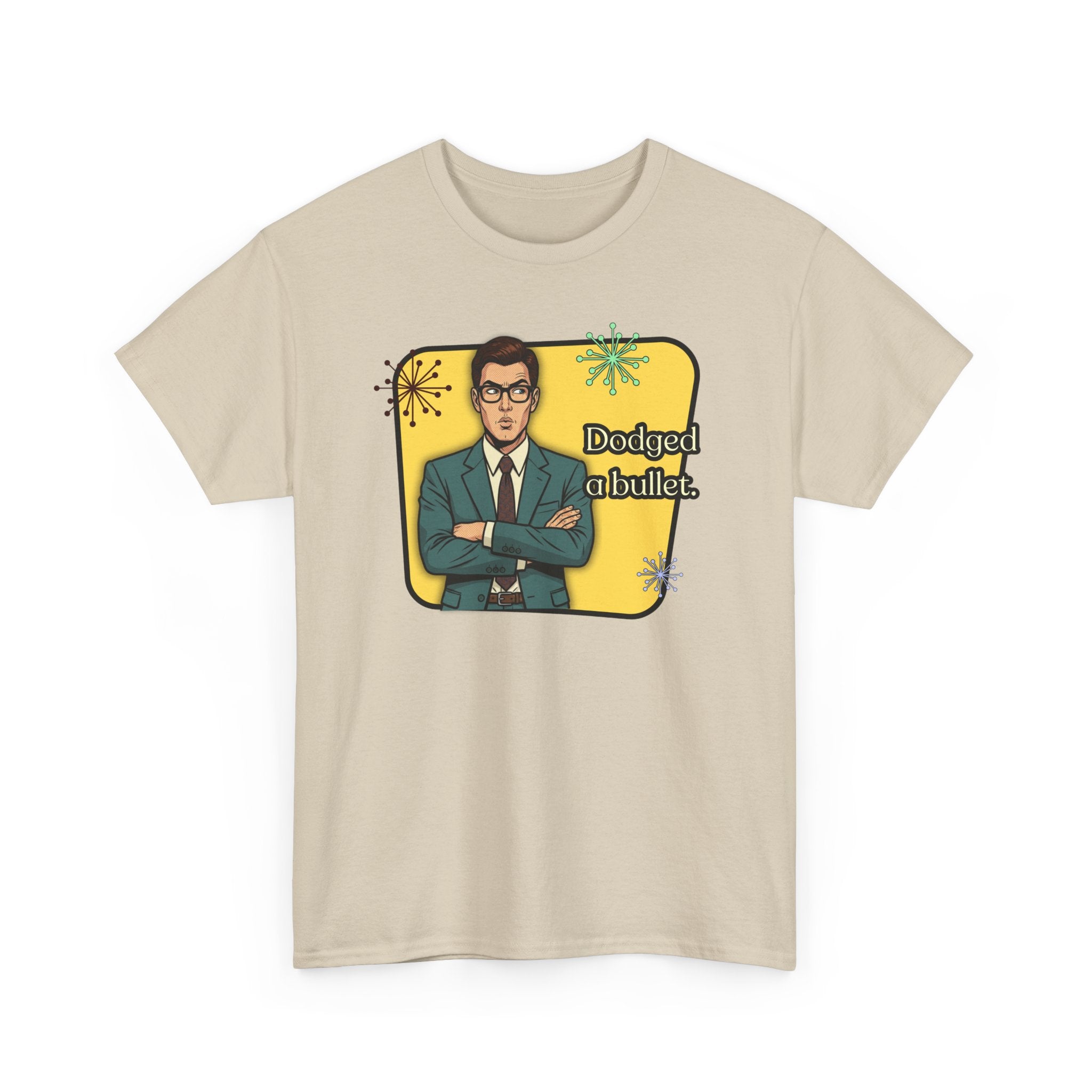 Dodged A Bullet Retro T‑Shirt — Vintage Style Graphic Tee