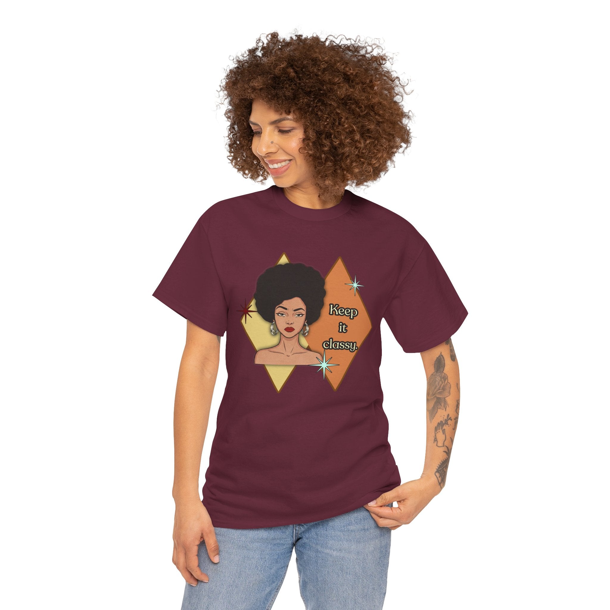 Keep It Classy Retro Tee — Vintage Style Graphic Tee