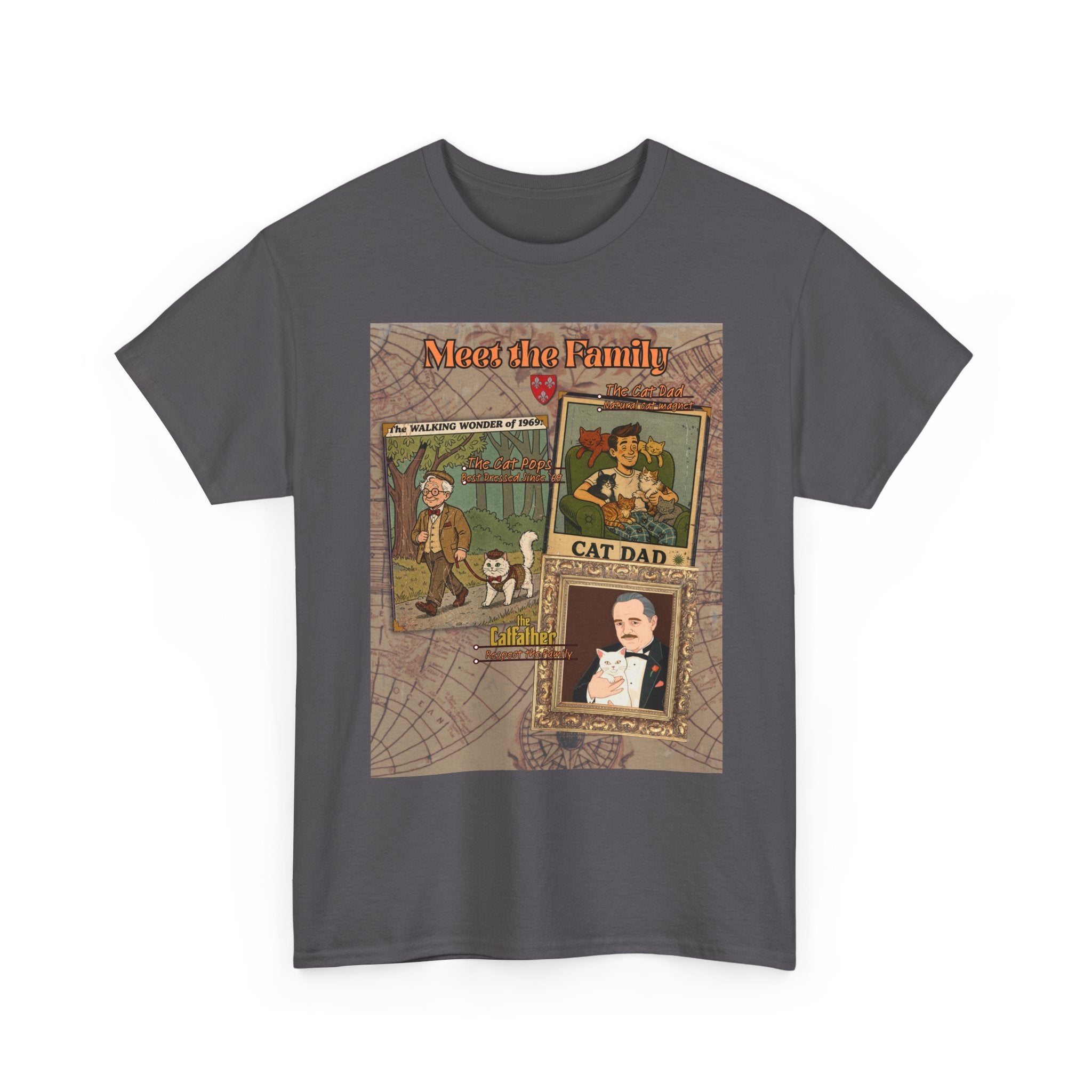 Cat Pops Retro T-Shirt – Vintage Style Cad Dad Graphic Tee