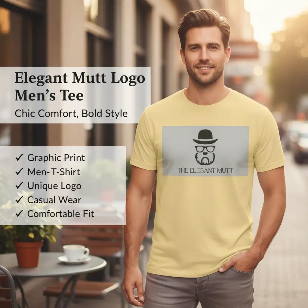 The Elegant Mutt Retro T‑Shirt — Vintage Style Mutt Logo Graphic Tee