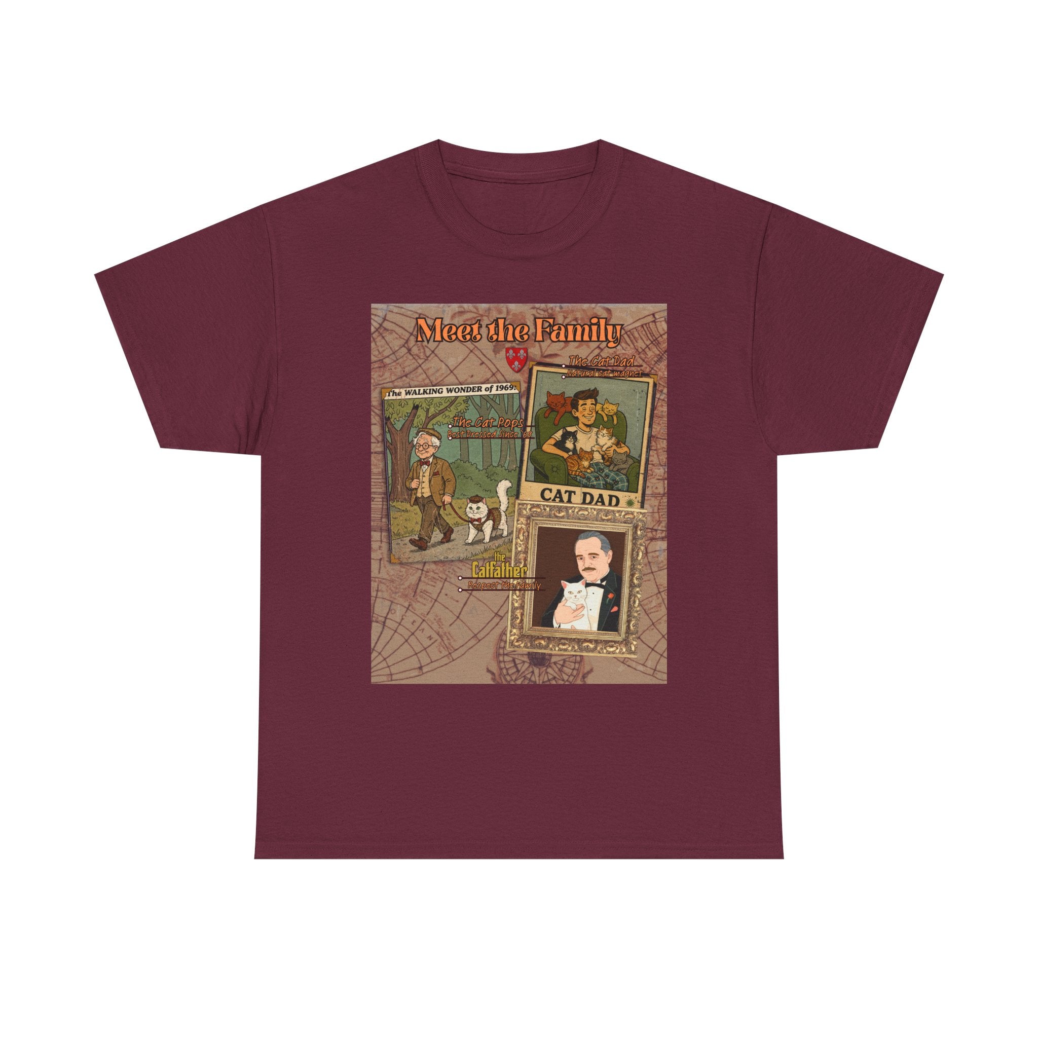 Cat Pops Retro T-Shirt – Vintage Style Cad Dad Graphic Tee