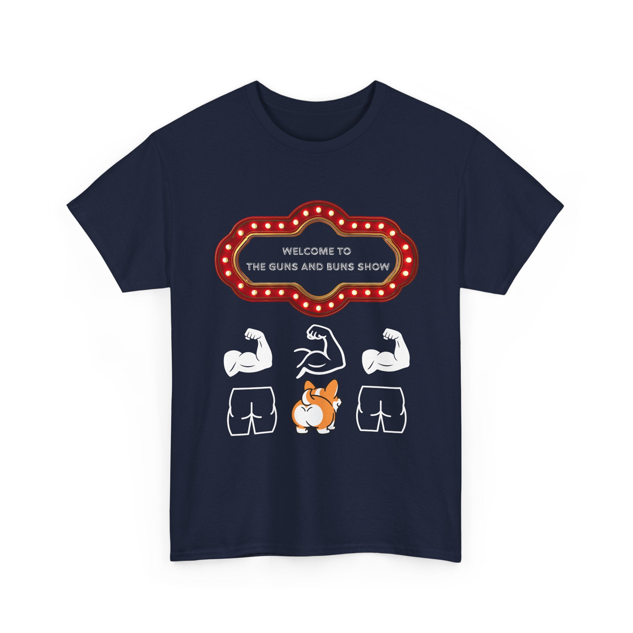 Corgi Buns & Guns Show Graphic Tee