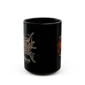 Pisces Black Constellation Mug — Zodiac Society Coffee Cup (15oz)