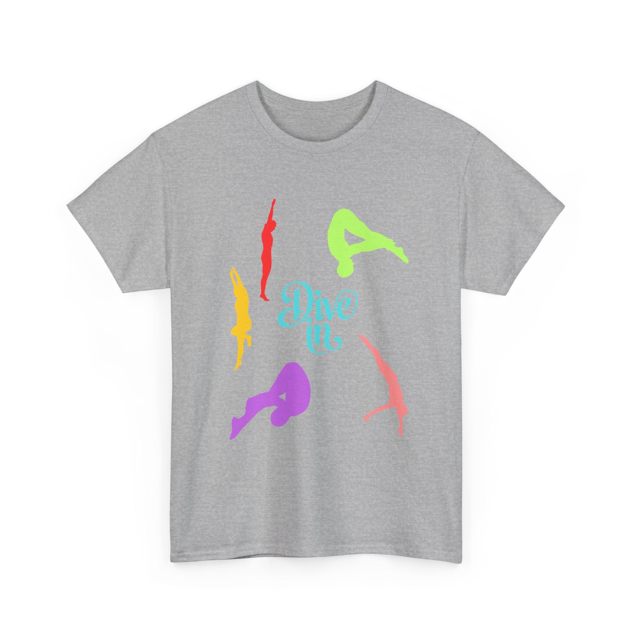 Colorful Dive In Unisex Heavy Cotton Tee