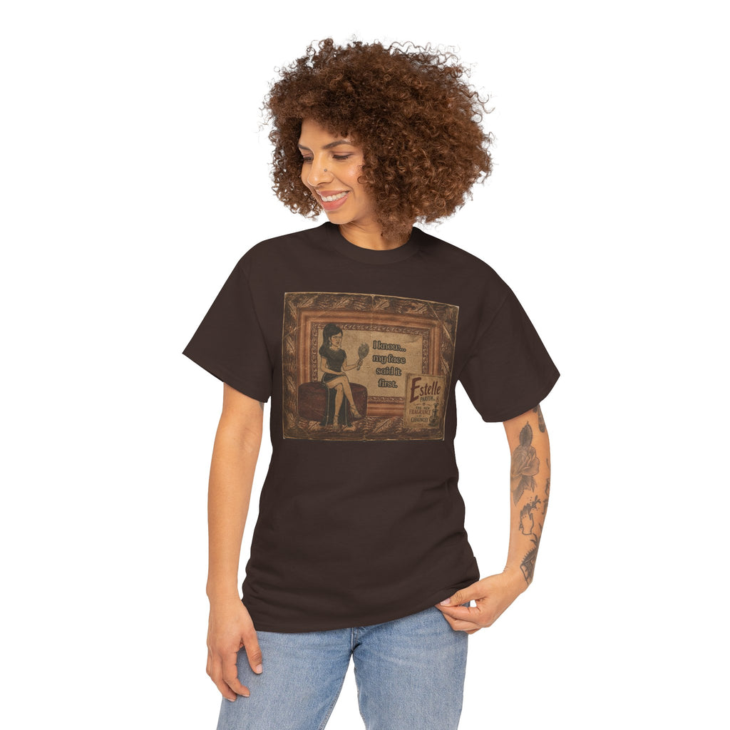 I know My Face Retro T-Shirt — Estelle Parfum Vintage Style Graphic Tee