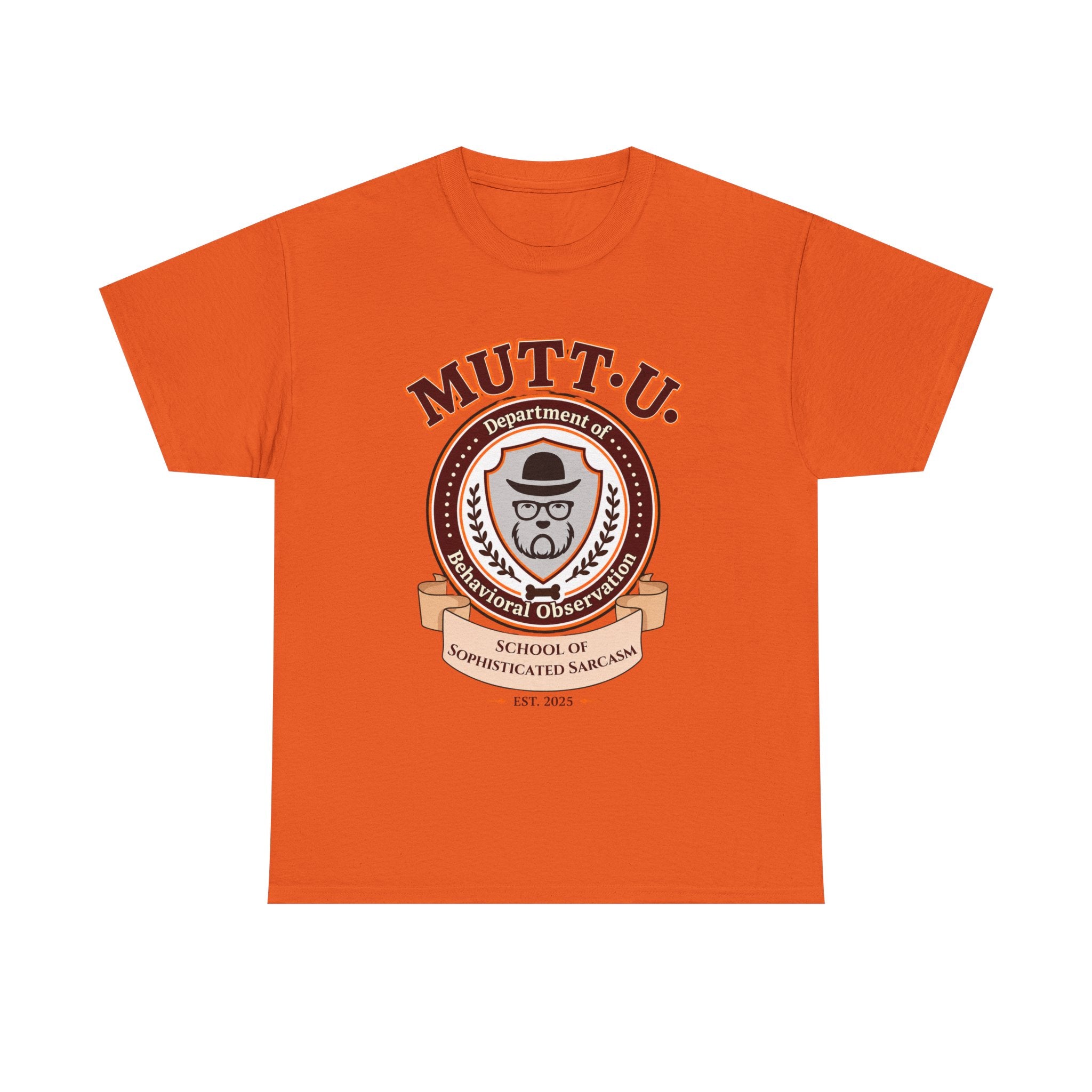 Mutt U Campus T-Shirt - Dept of Behavioral Observation Mutt Logo Graphic Tee