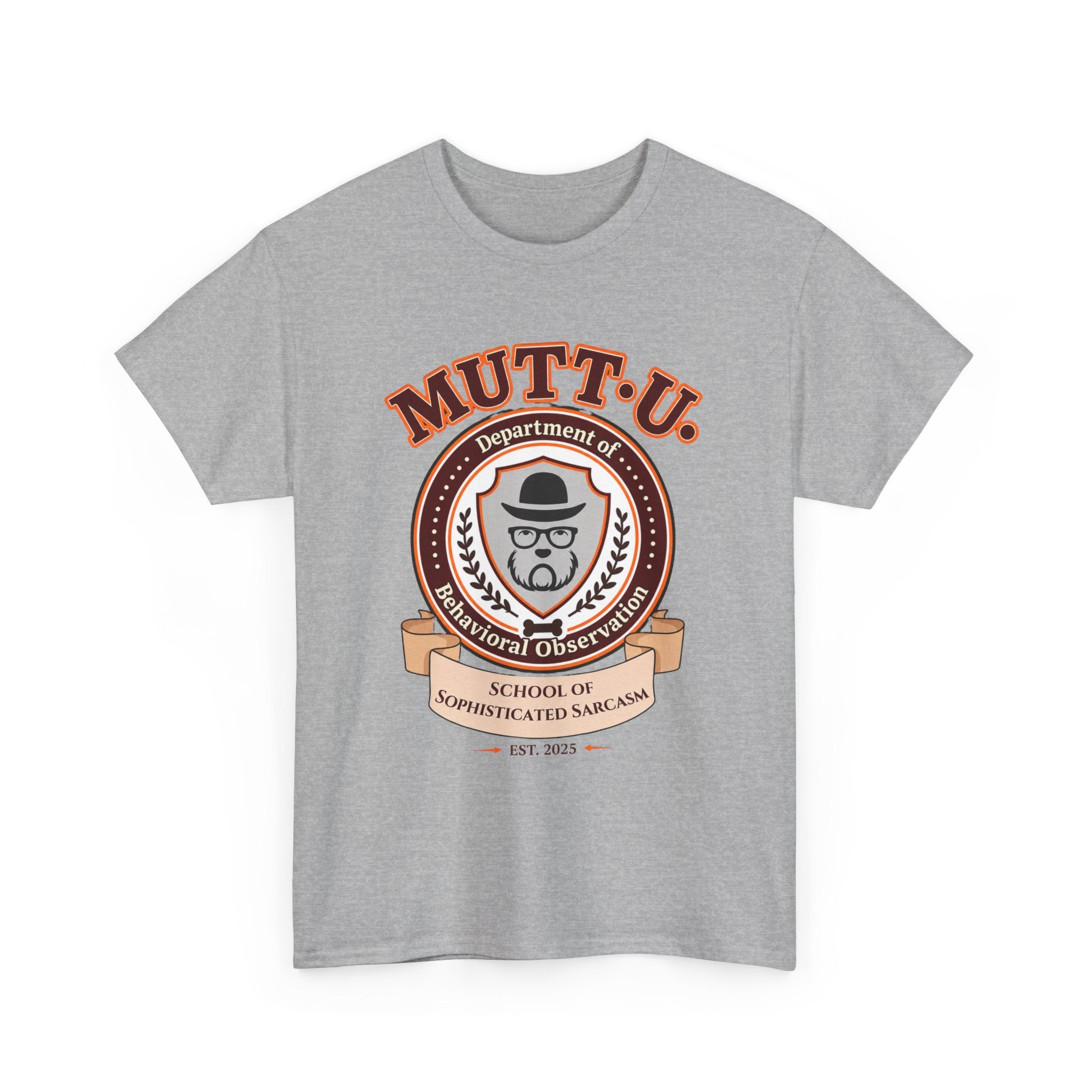 Mutt U Campus T-Shirt - School of Sophisticated Sarcasm Mutt Logo Graphic Tee